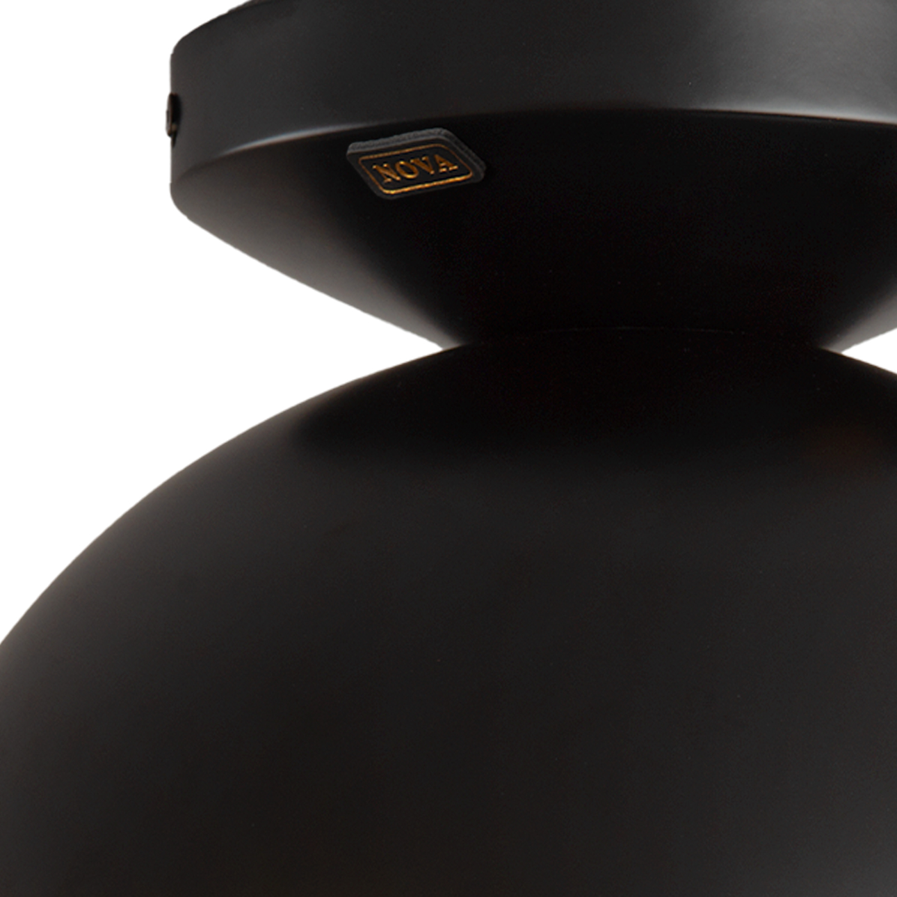 Nova Of CA - Luna Bella Flush Mount Ceiling Light Brass/Matte Black/Gold Leaf