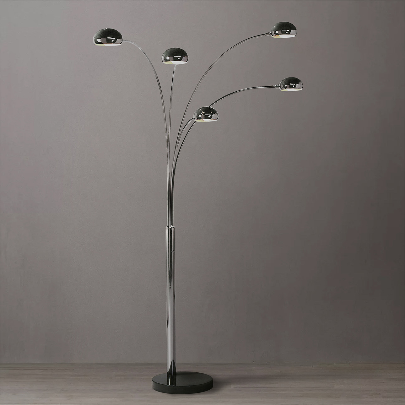 Nova Of CA - Mushroom 5 Light Arc Floor Lamp