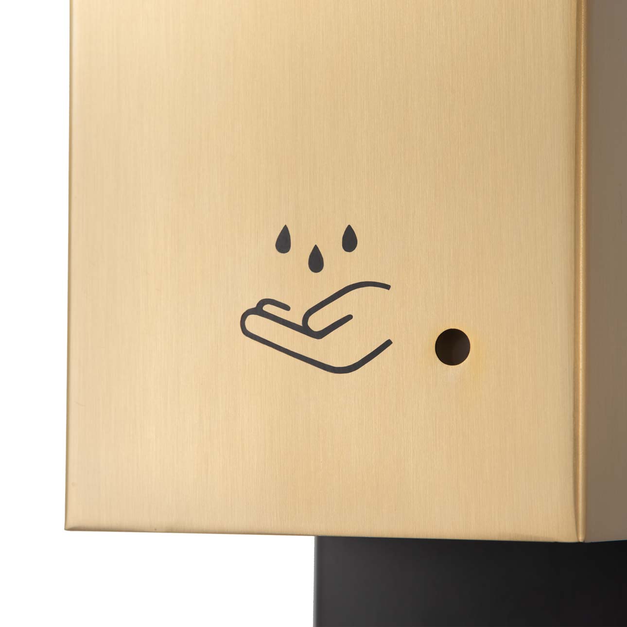 Nova Of CA Luxe Floor Standing Touchless Hand Sanitizer Dispenser - Brushed Brass