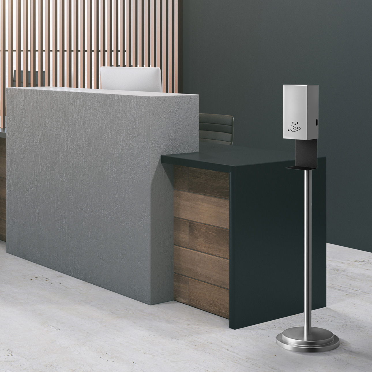 Nova Of CA - Luxe Floor Standing Touchless Hand Sanitizer Dispenser