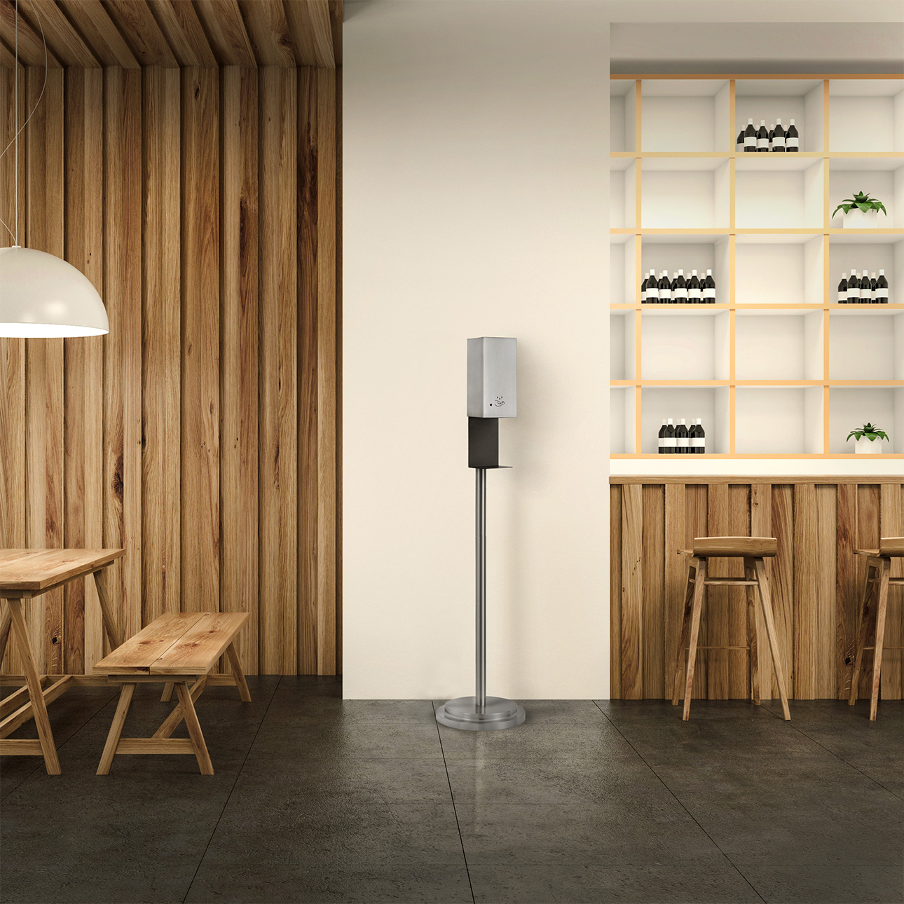 Nova Of CA - Luxe Floor Standing Touchless Hand Sanitizer Dispenser