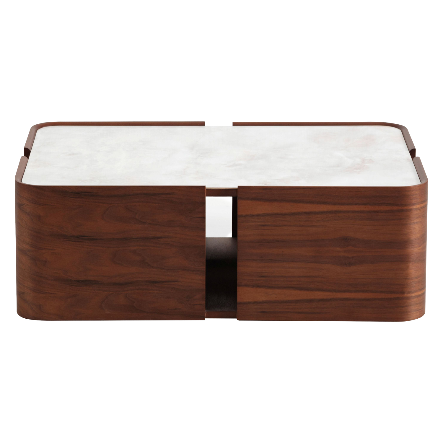 Nova - 678 Walnut Marble Coffee Table
