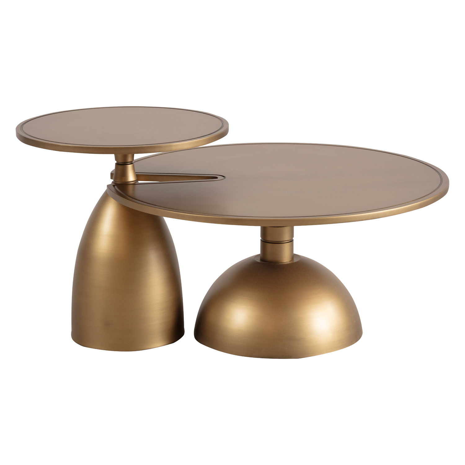 Nova 873 Gold 2 Pc Coffee Table Set