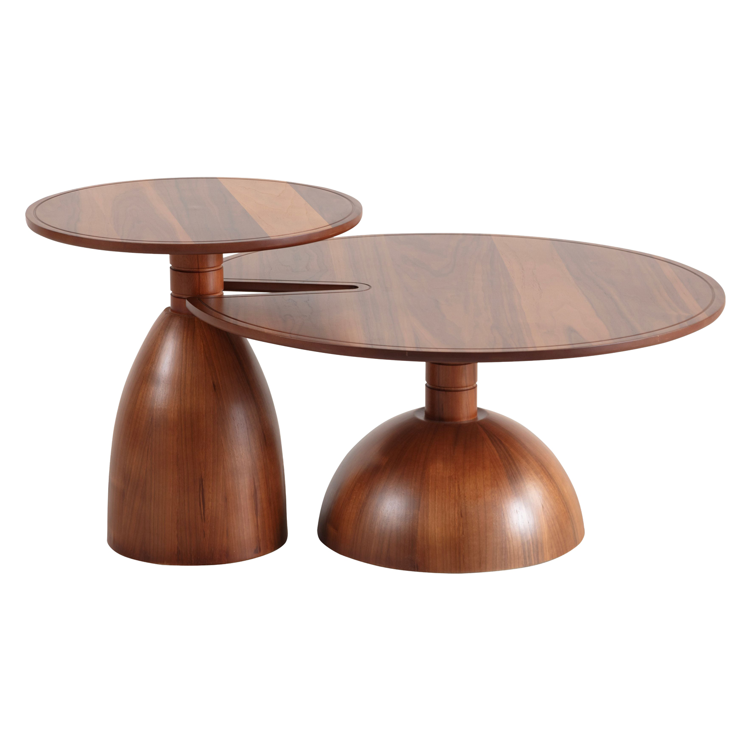 Nova 873 Walnut 2 Pc Coffee Table Set