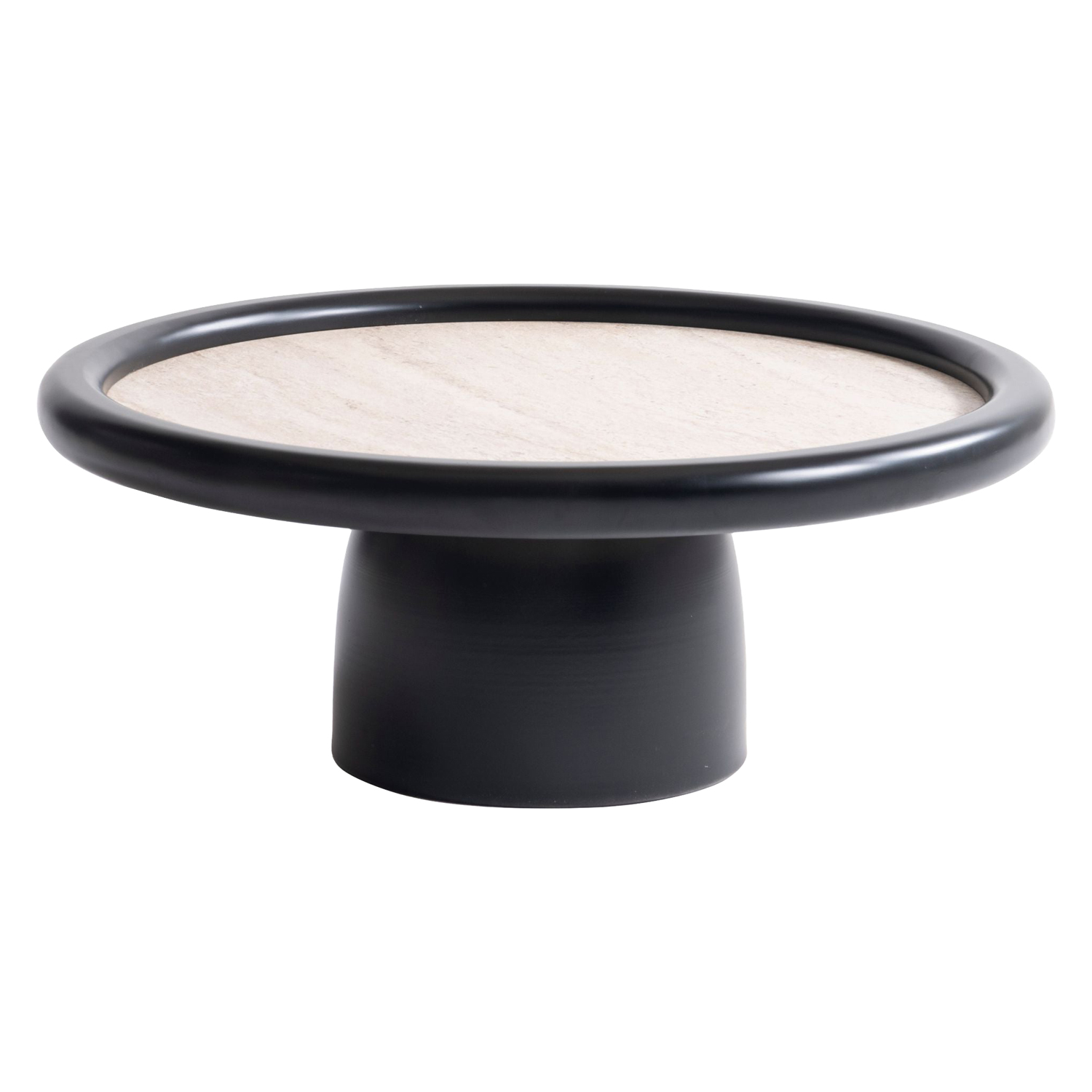 Nova 950 Black Travertine 3 Pc Coffee Table Set