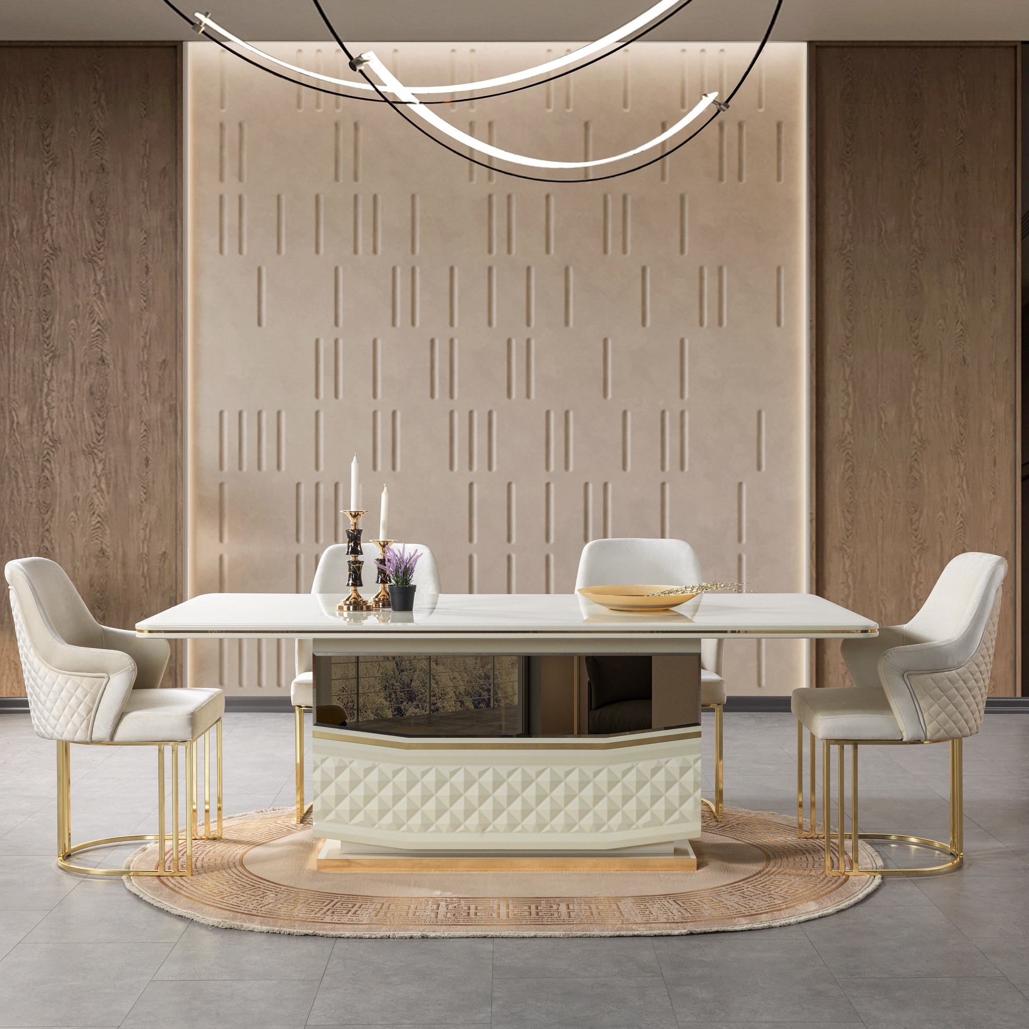 Nova - Anica Ivory 7-Piece Dining Set