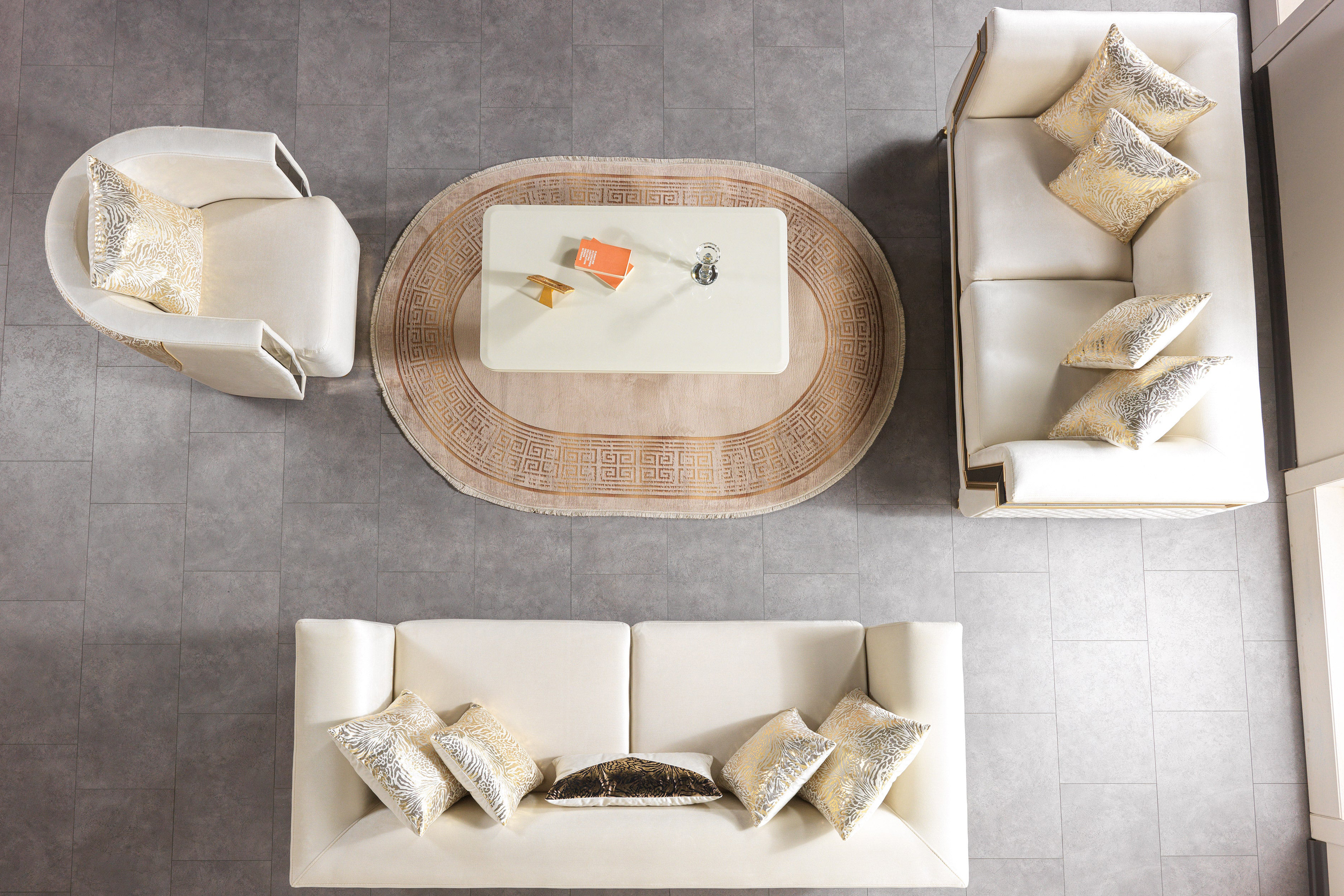 Nova - Anica Ivory Velvet Chair