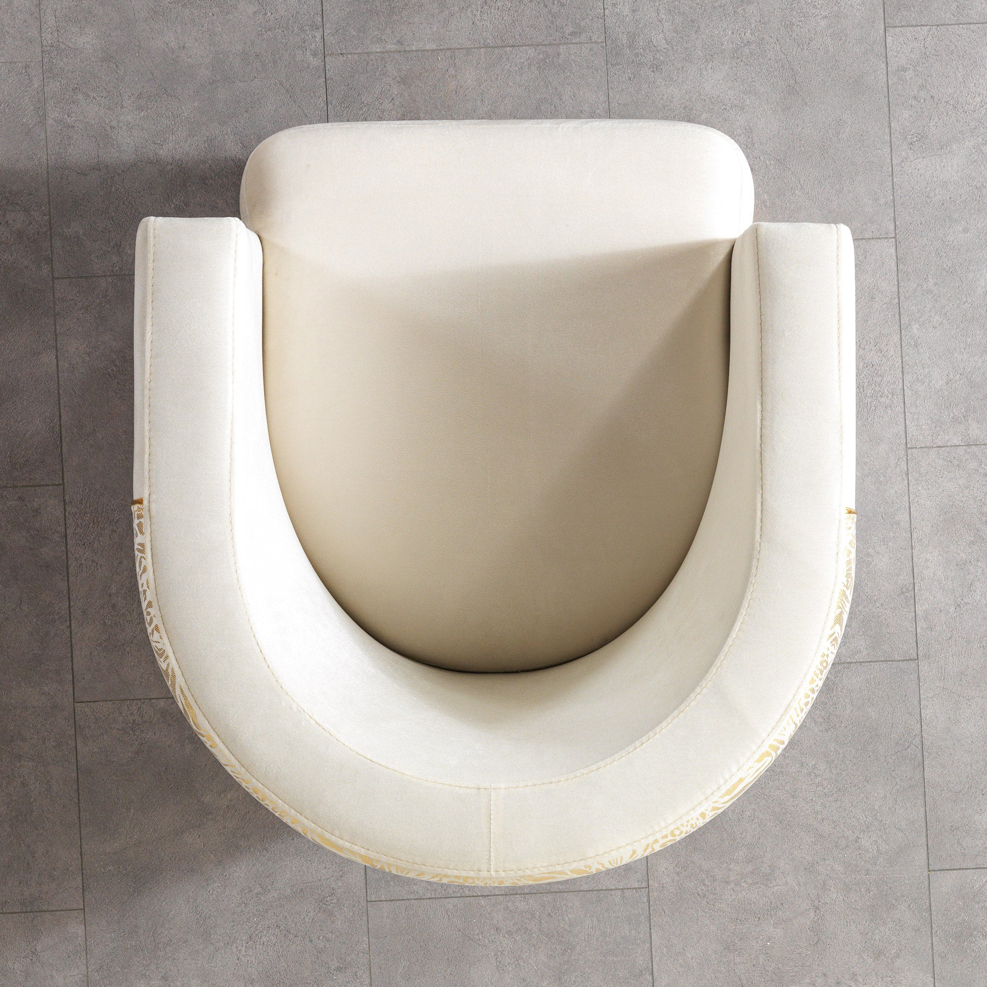 Nova - Anica Ivory Velvet Chair