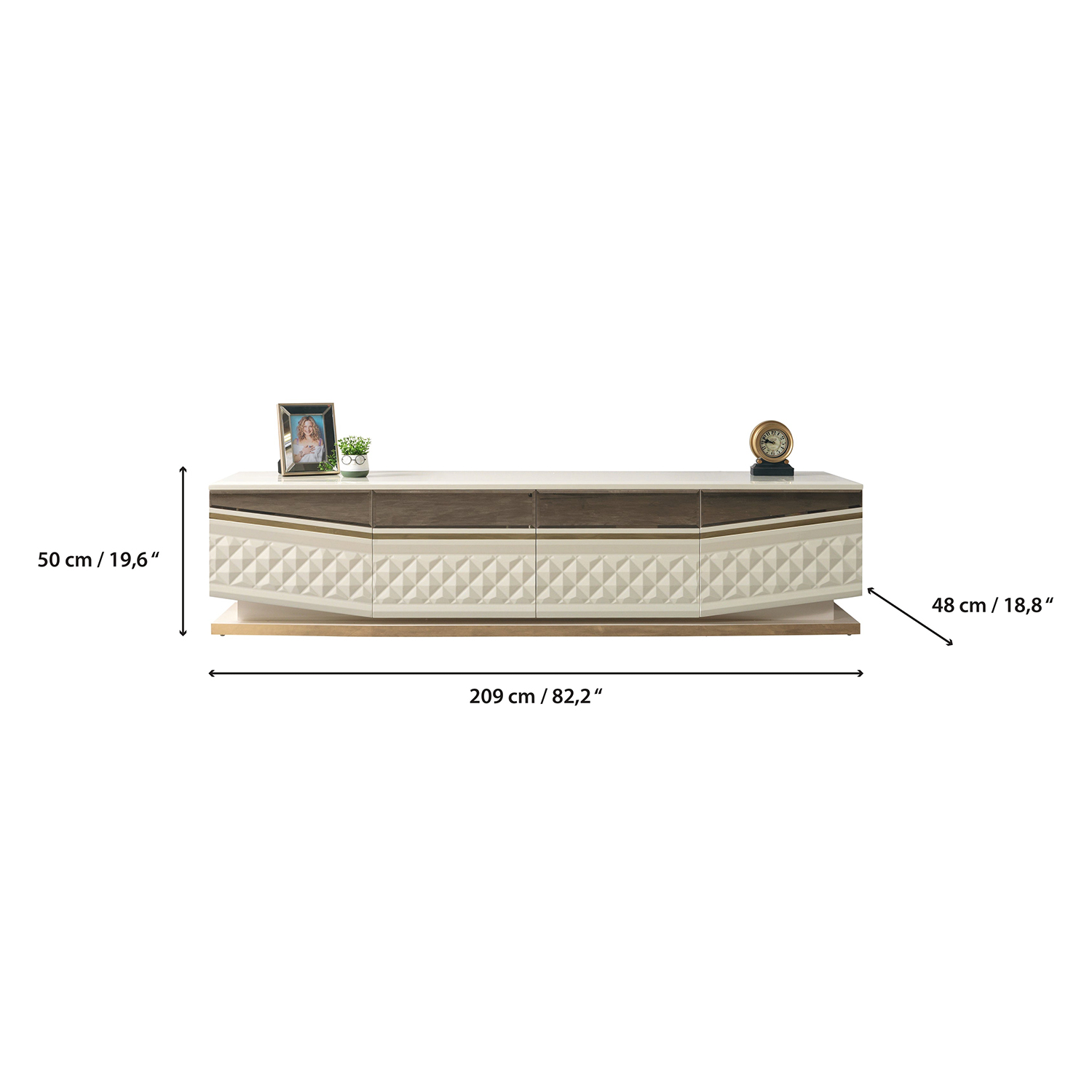 Nova - Anica Ivory Tv Stand