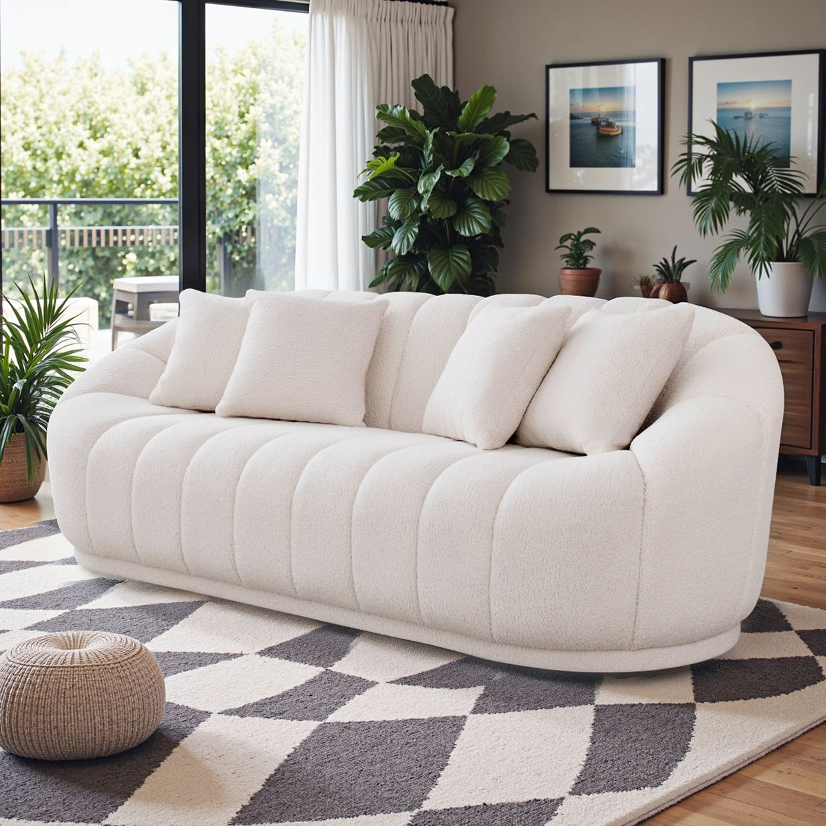 Nova - Fairfield Cream Boucle Sofa