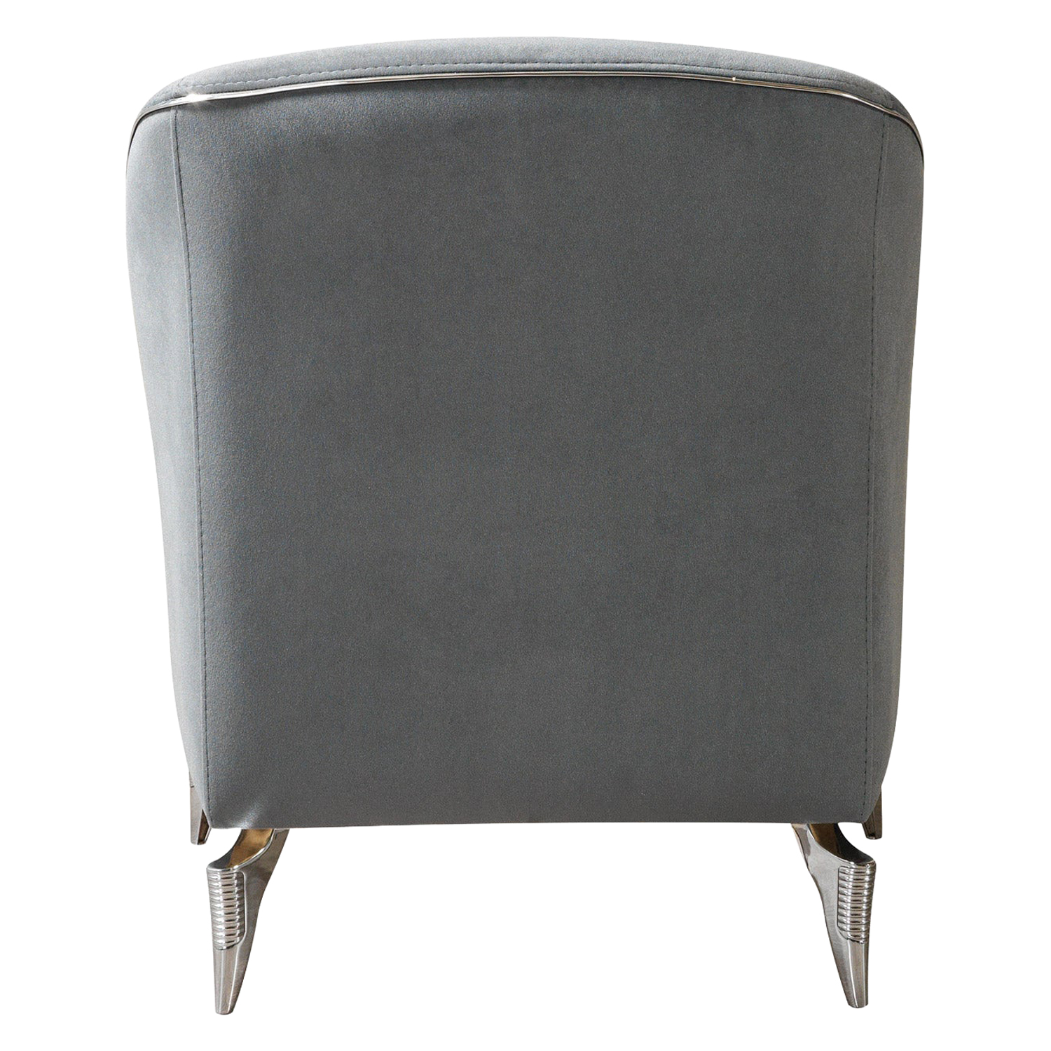 Nova Belinda Gray Velvet Chair