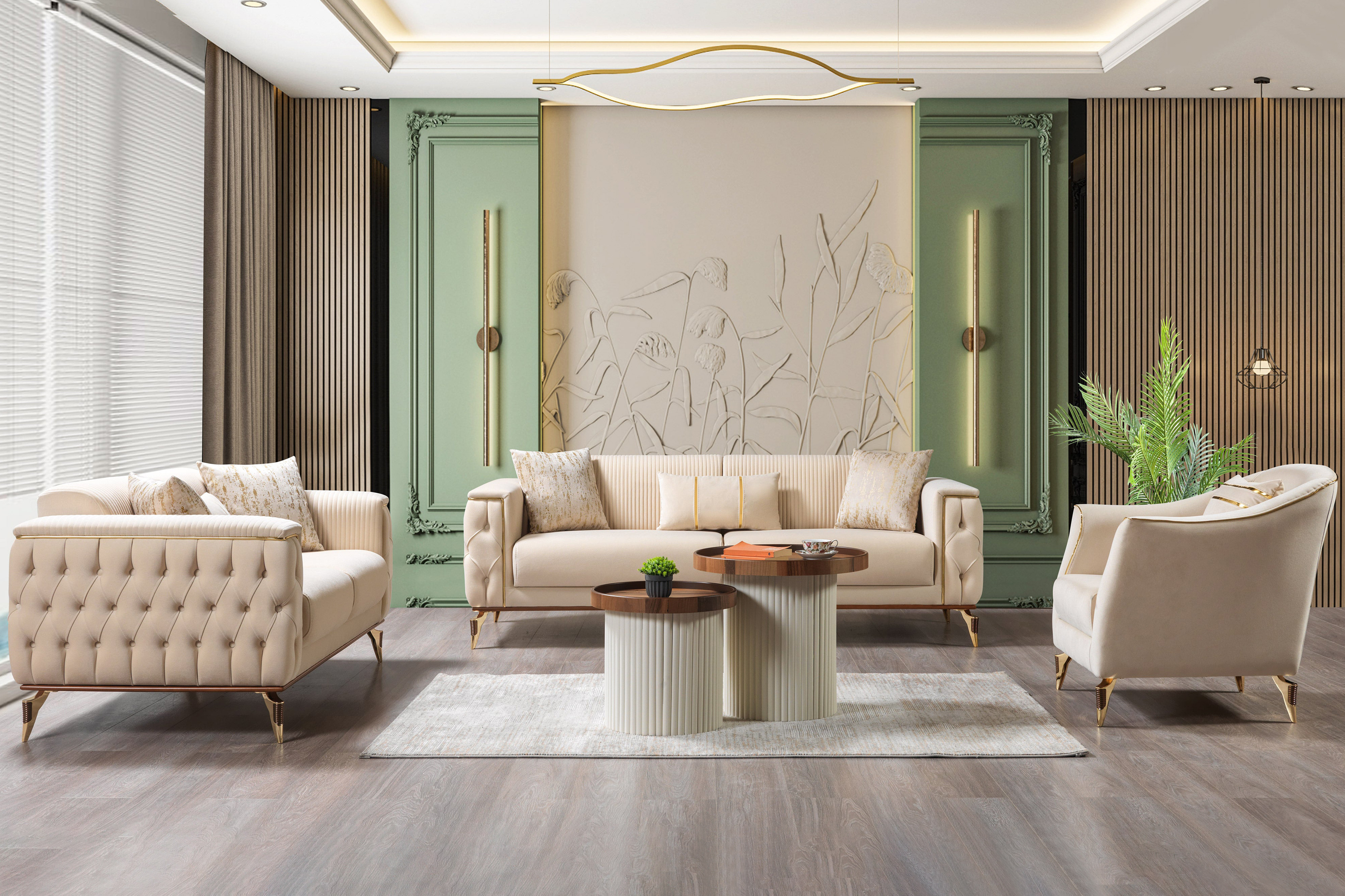Nova Belinda Ivory Velvet Chair