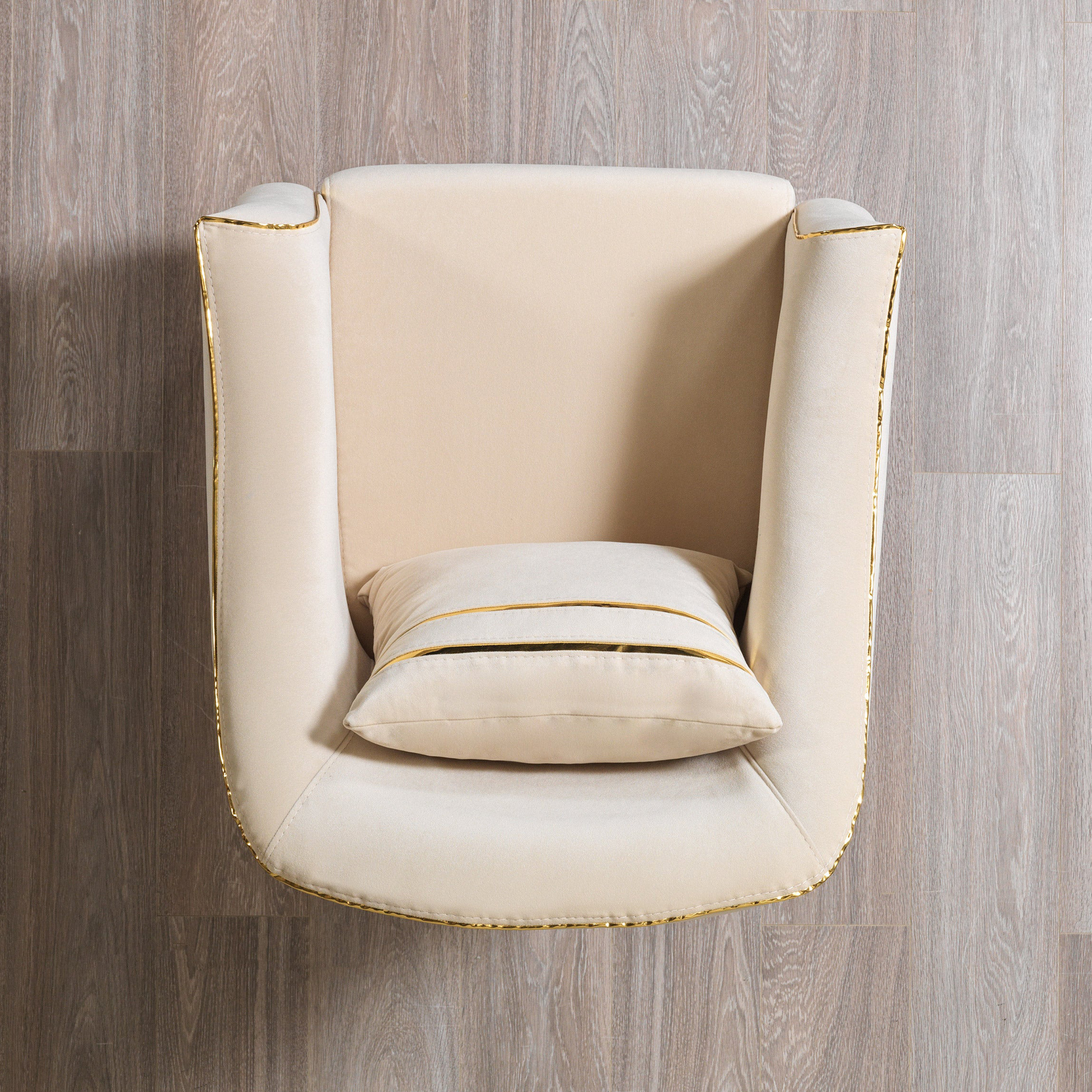 Nova Belinda Ivory Velvet Chair