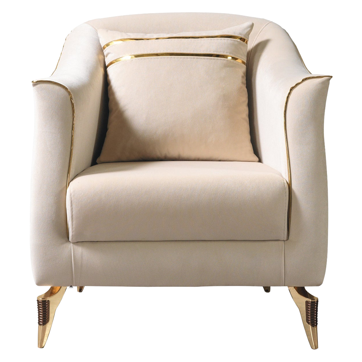 Nova Belinda Ivory Velvet Chair