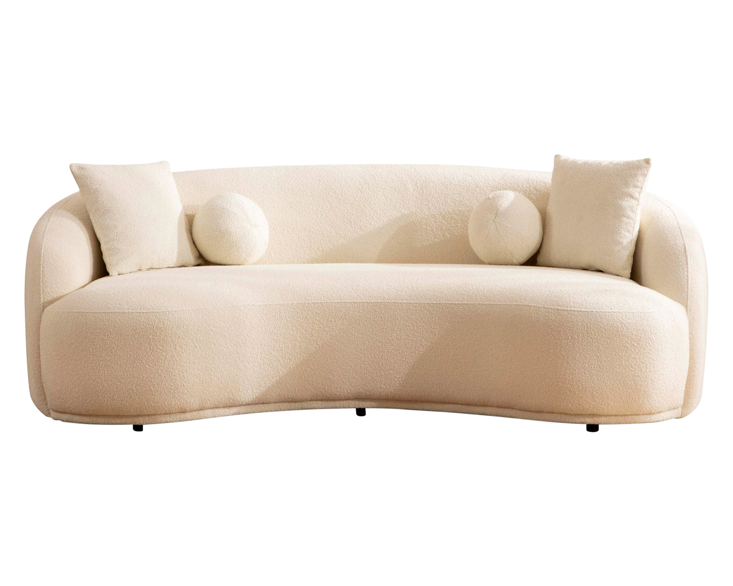 Nova - Bonita Ivory Boucle Sofa
