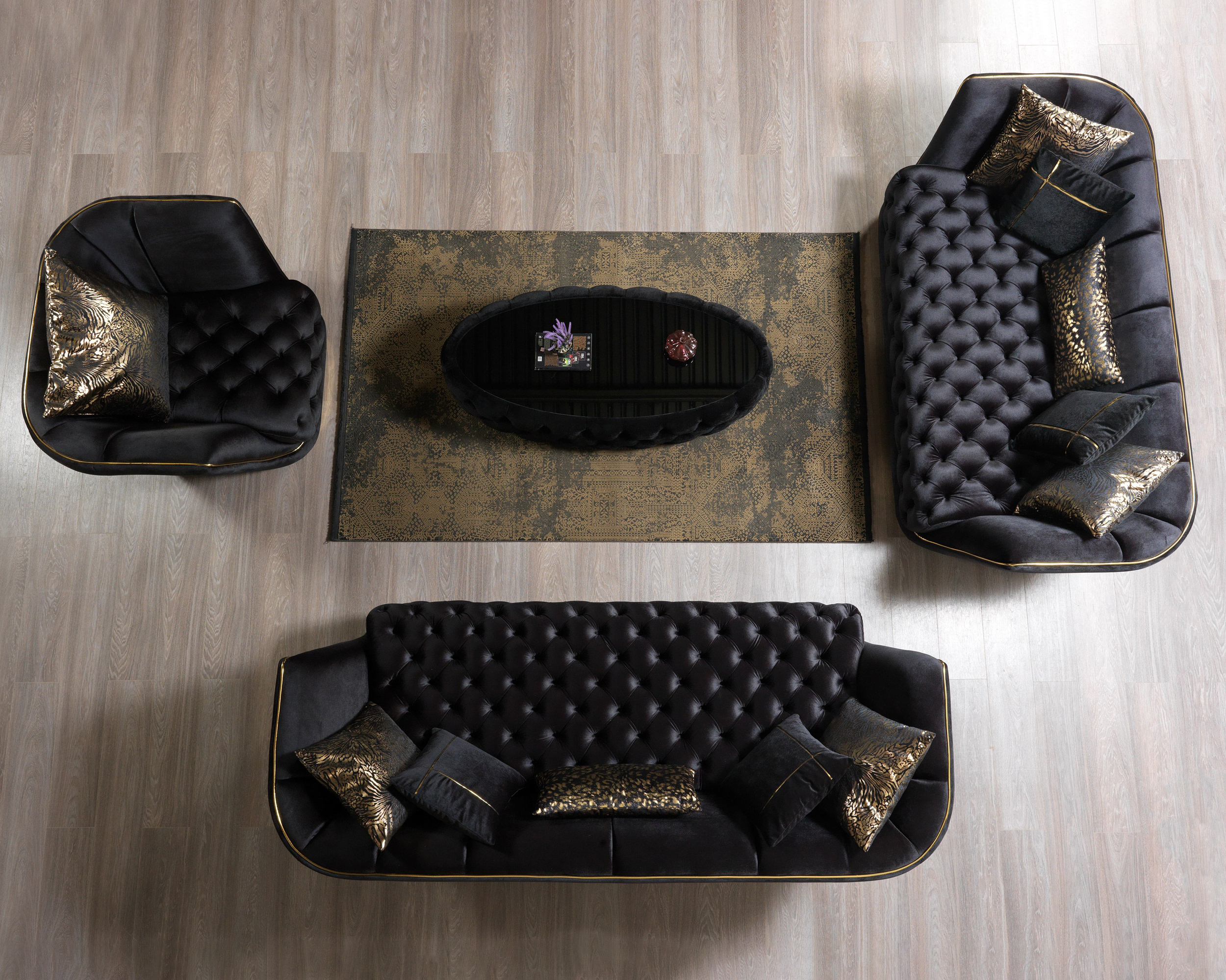 Nova Daphne Black Coffee Table