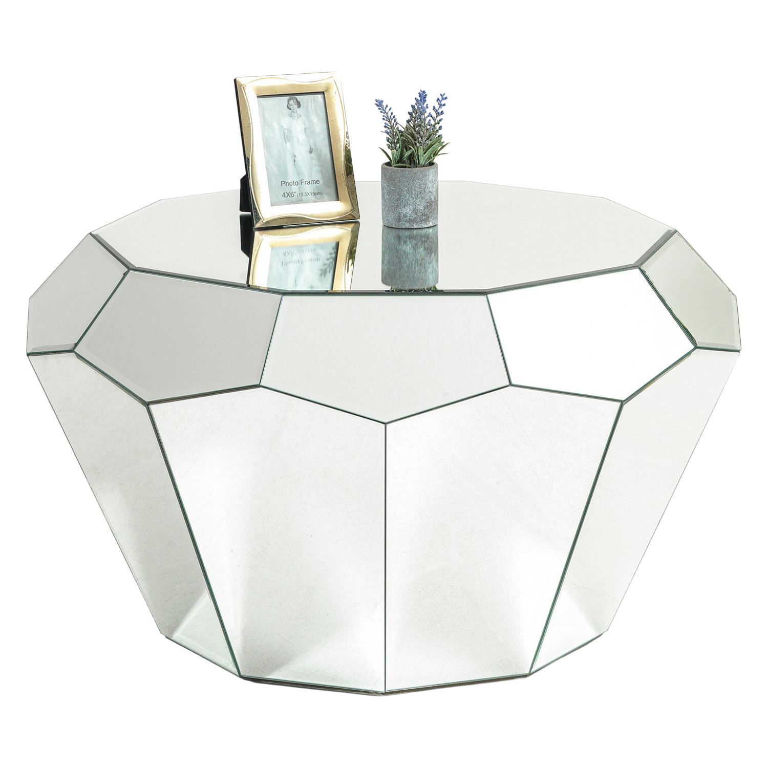Nova - Diamond Mirrored Coffee Table