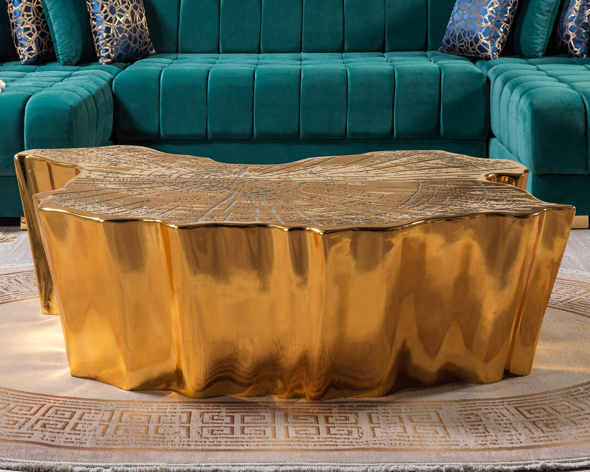 Nova - Elisha Gold Coffee Table
