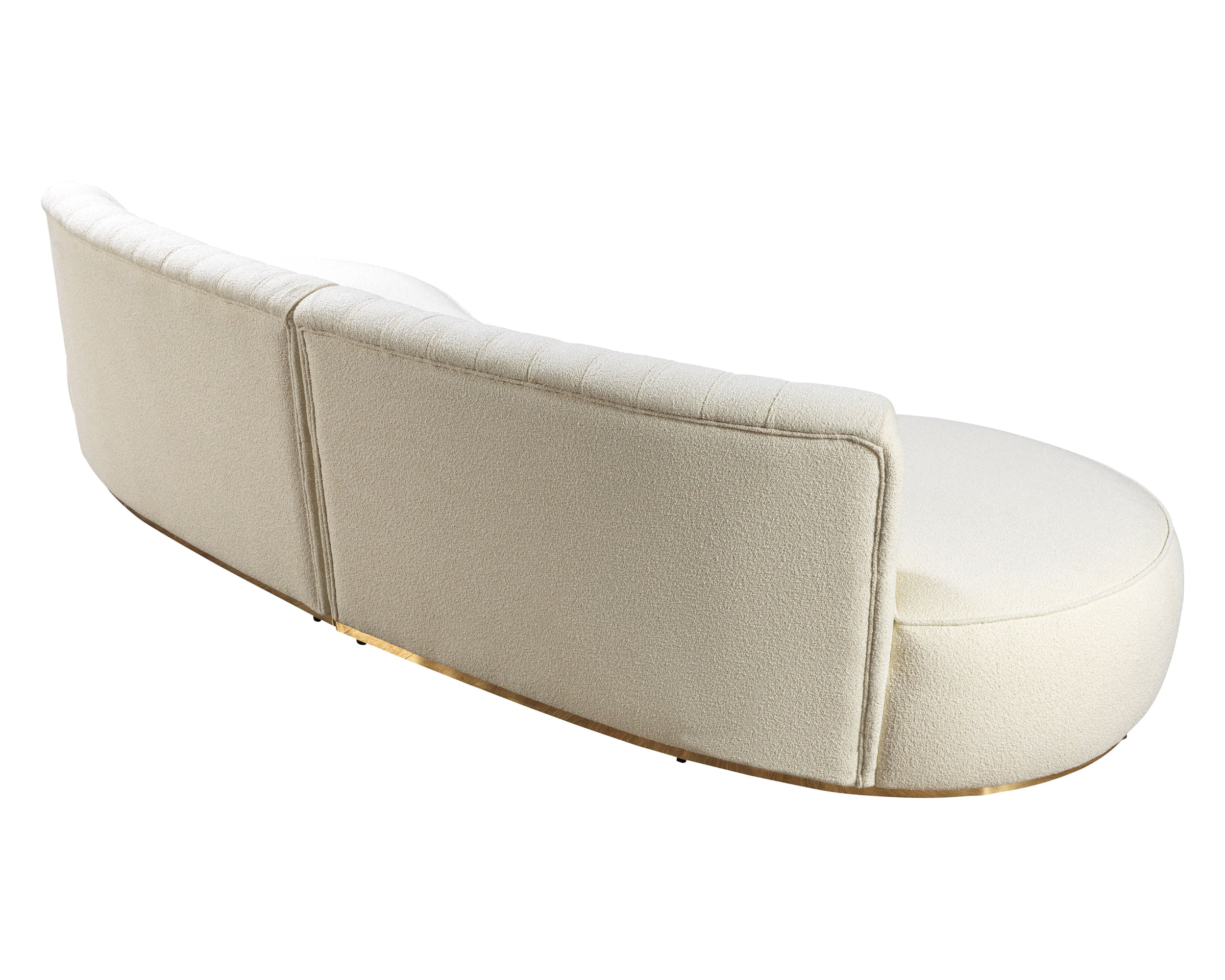 Nova Ella Boucle Curved Sectional - Ivory