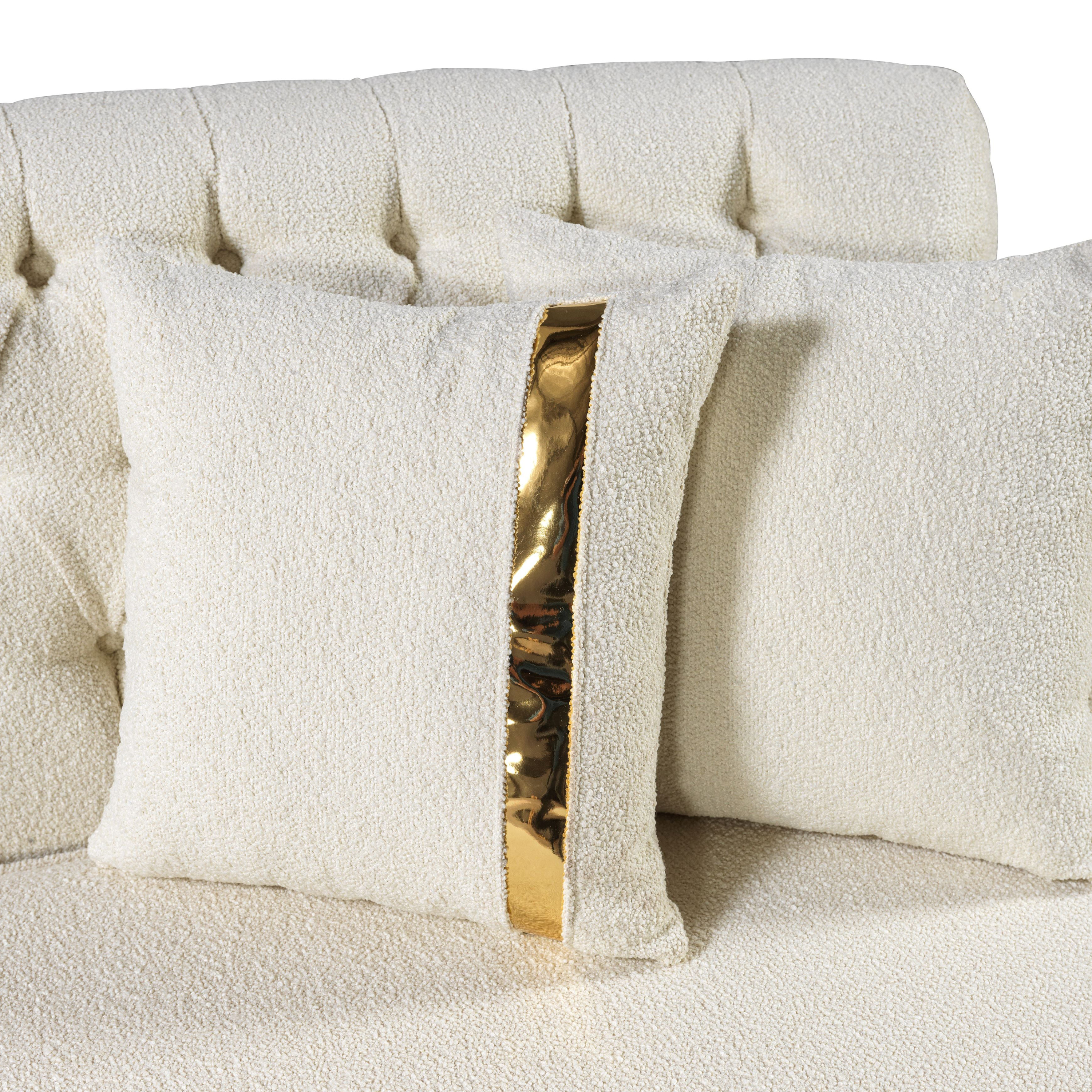 Nova Ella Boucle Curved Sectional - Ivory