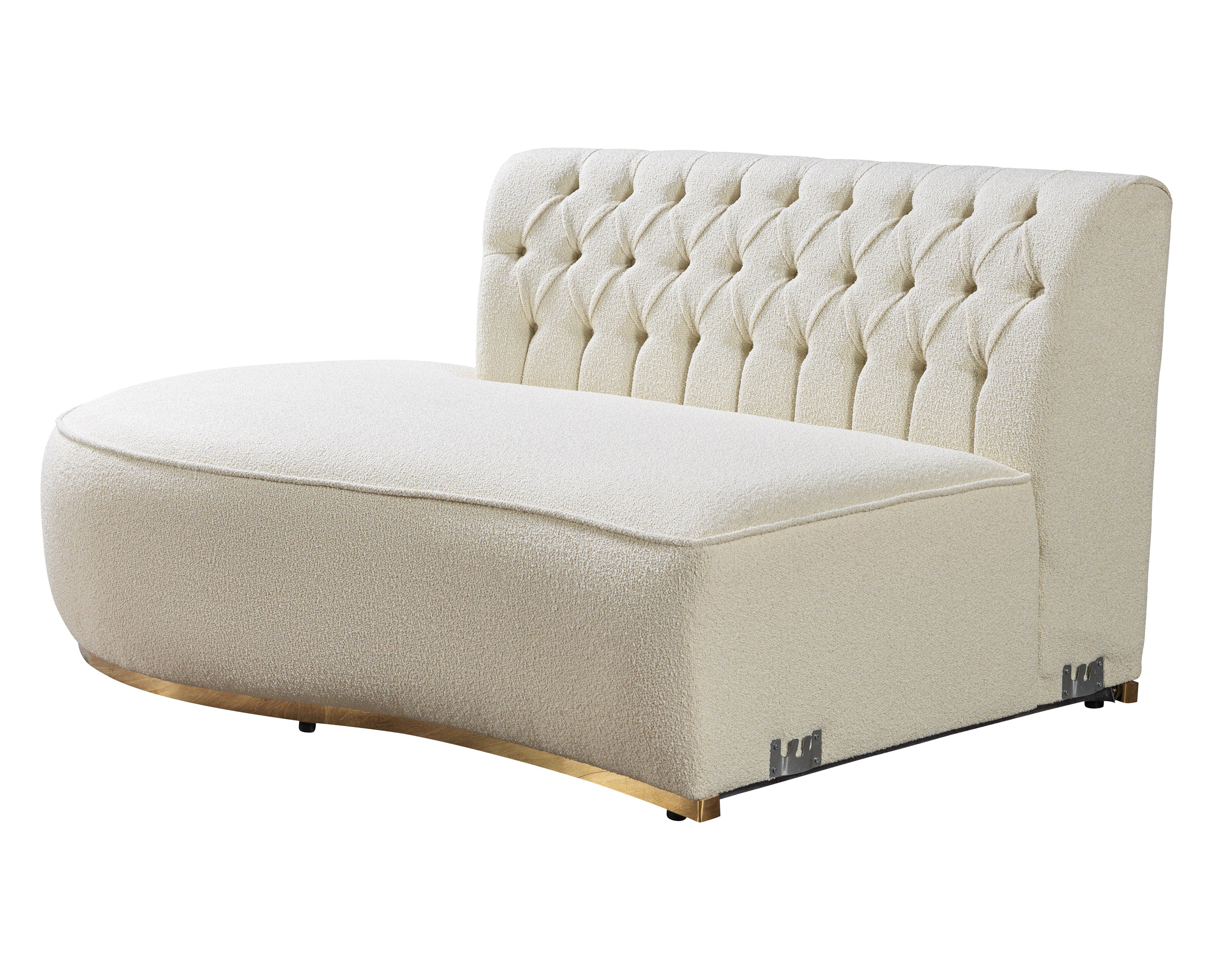 Nova Ella Boucle Curved Sectional - Ivory