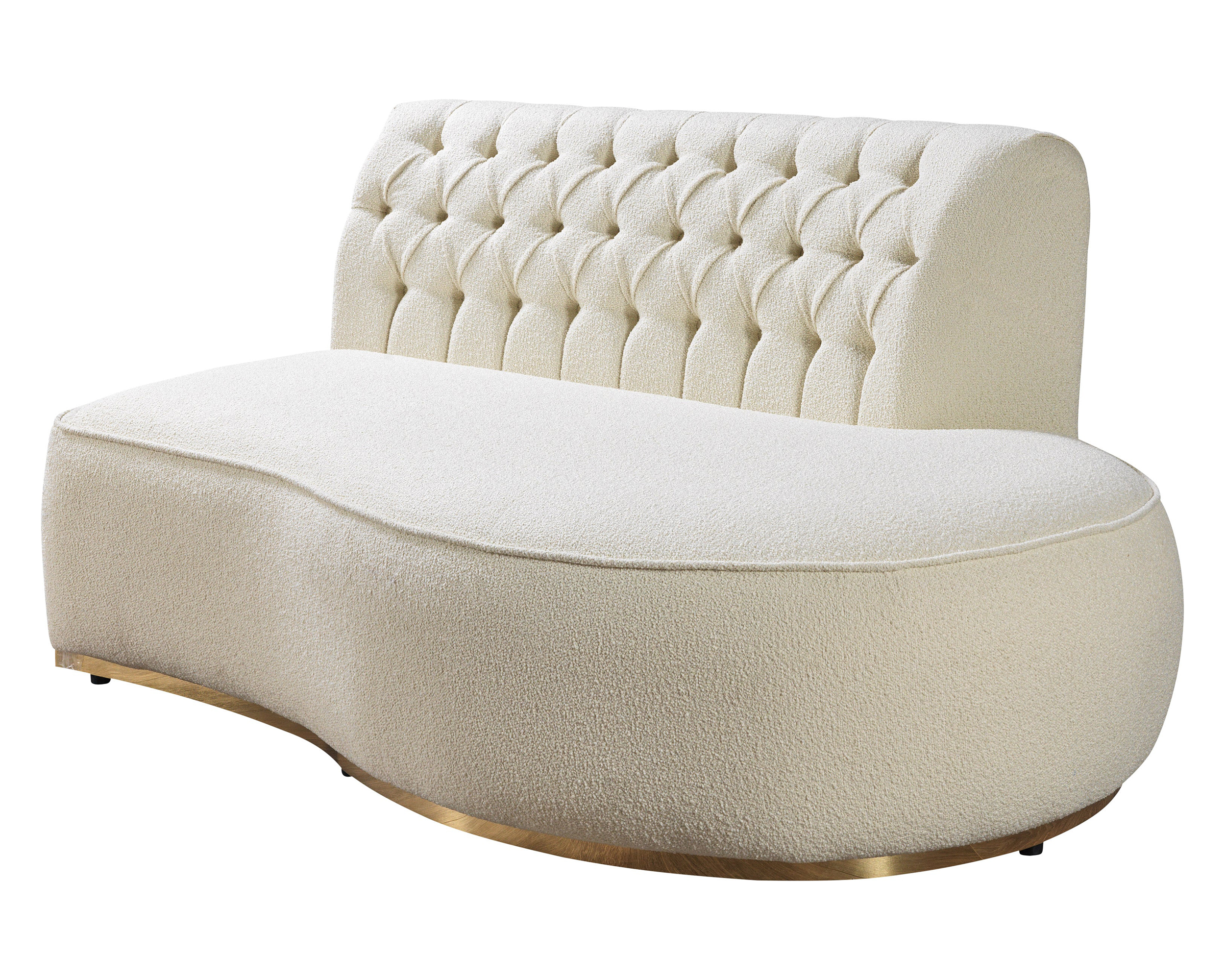 Nova Ella Boucle Curved Sectional - Ivory