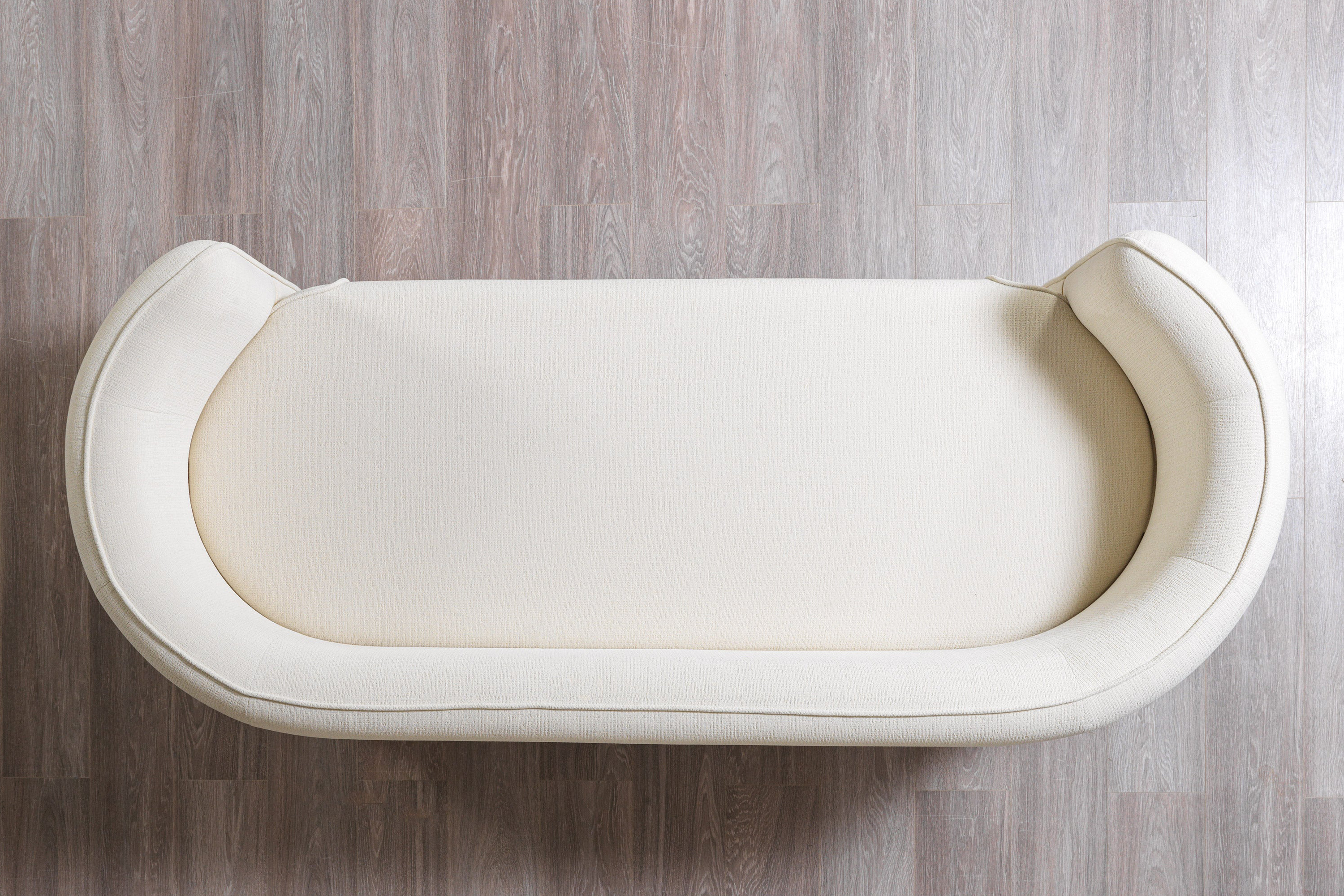 Nova - Helena Ivory Velvet Loveseat 82"