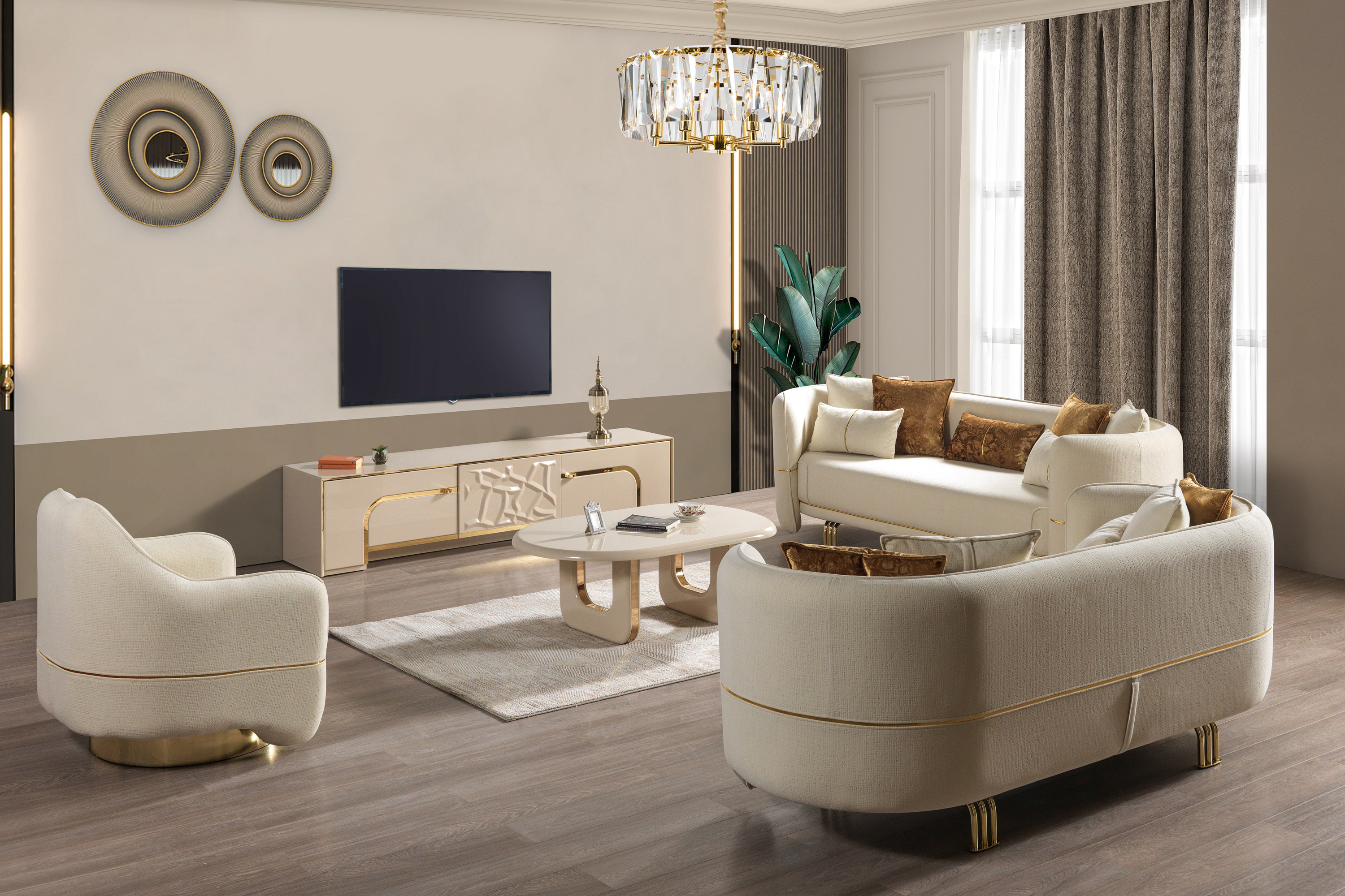 Nova - Helena Ivory Tv Stand