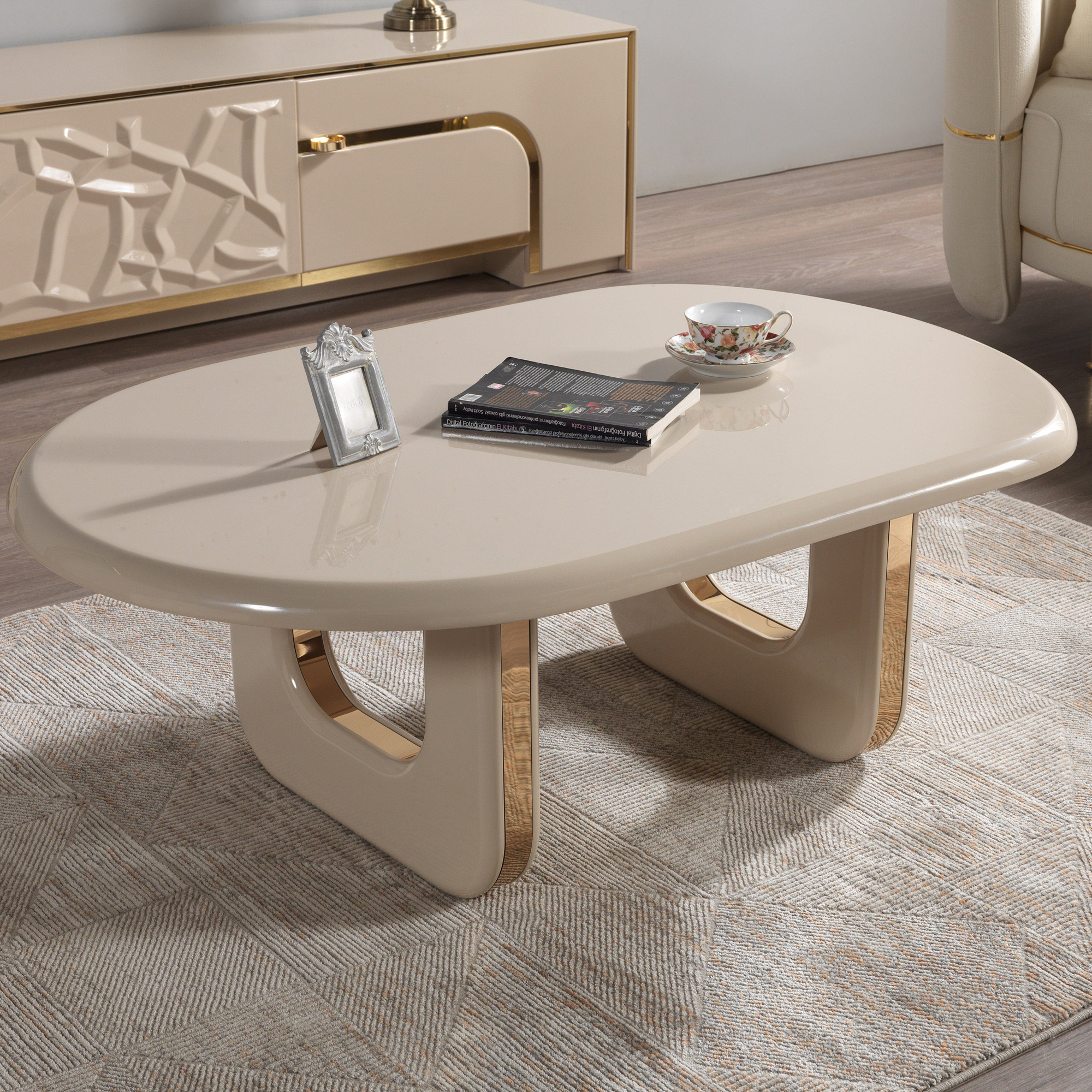 Nova - Helena Ivory Tv Stand