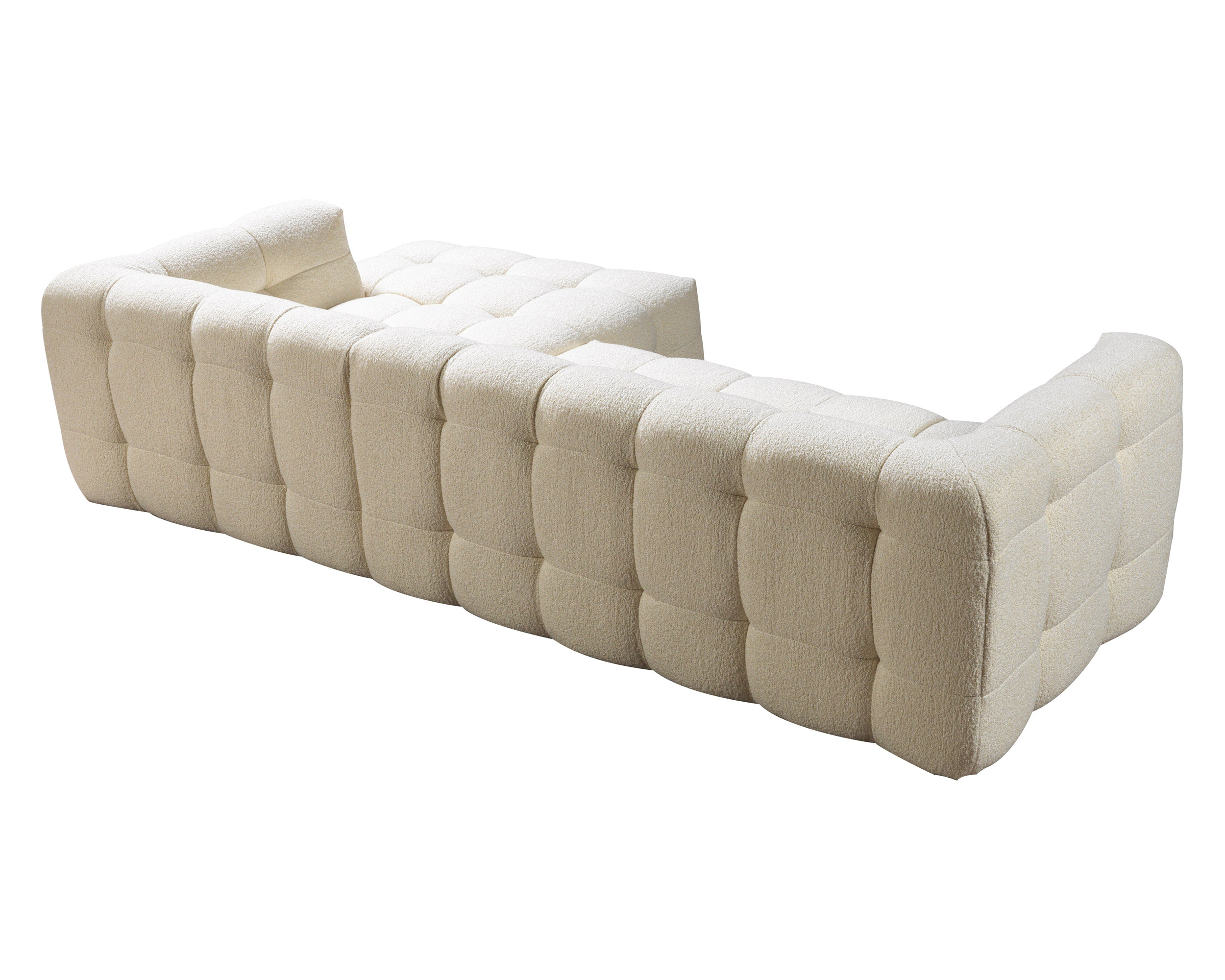 Nova Ivy Ivory Boucle RAF 110" Sectional