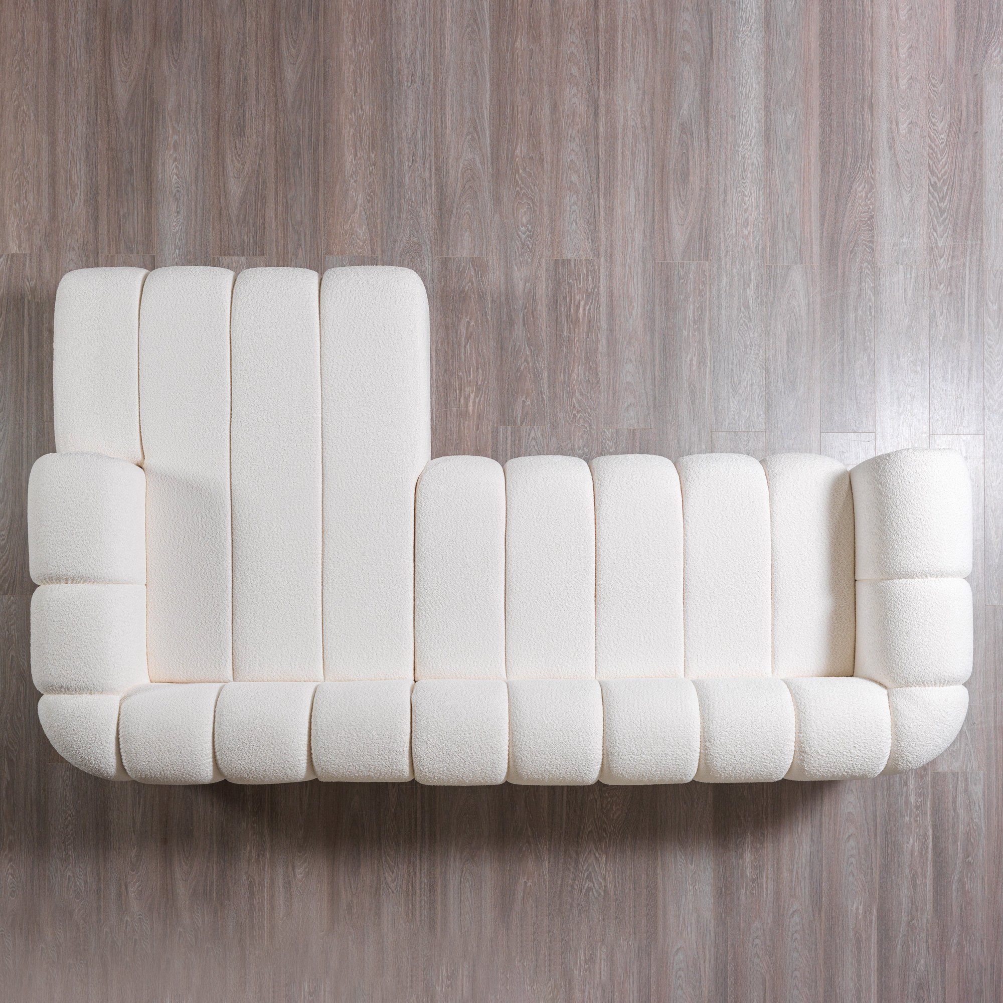 Nova - Lis Ivory Boucle RAF 115" Sectional