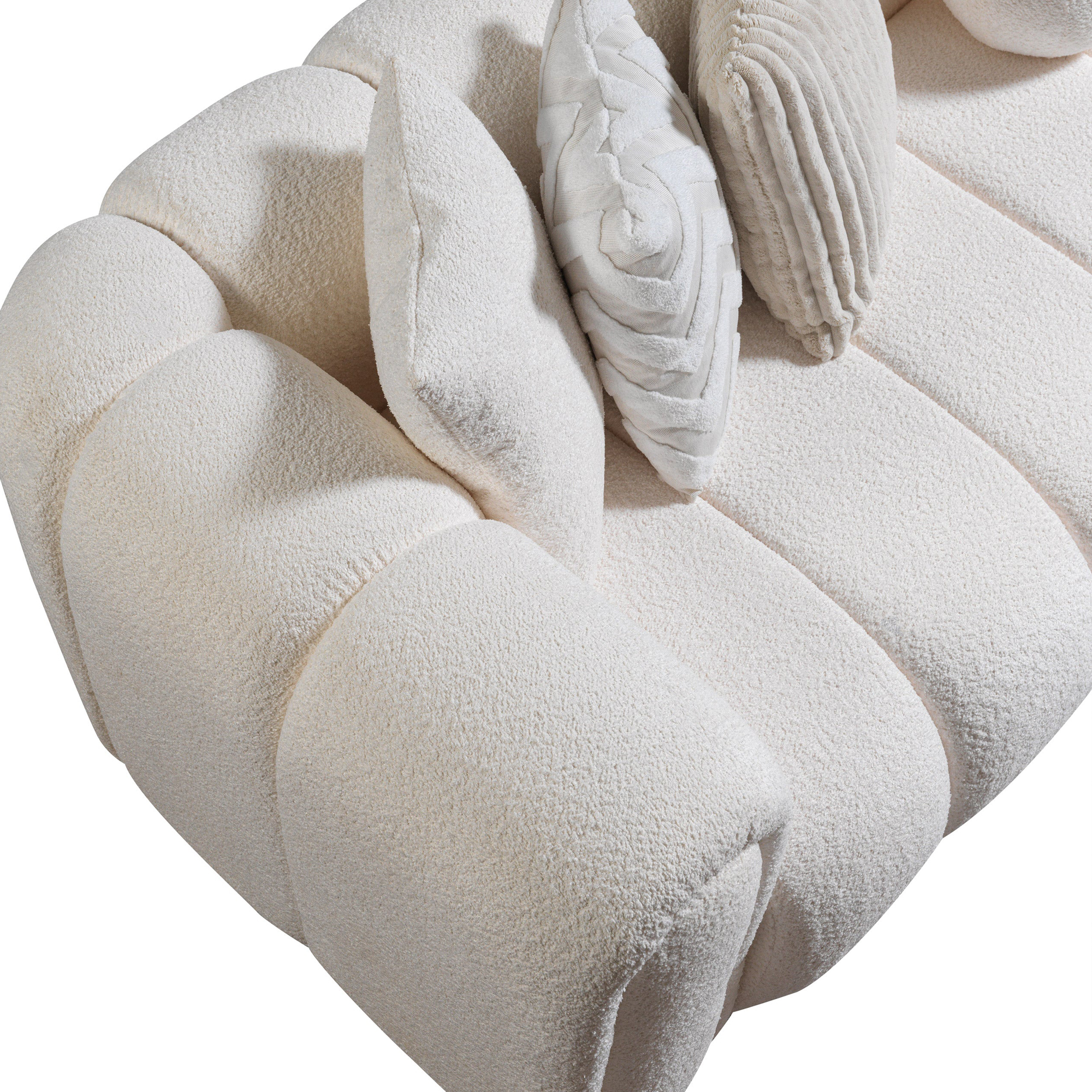 Nova - Lis Ivory Boucle RAF 115" Sectional