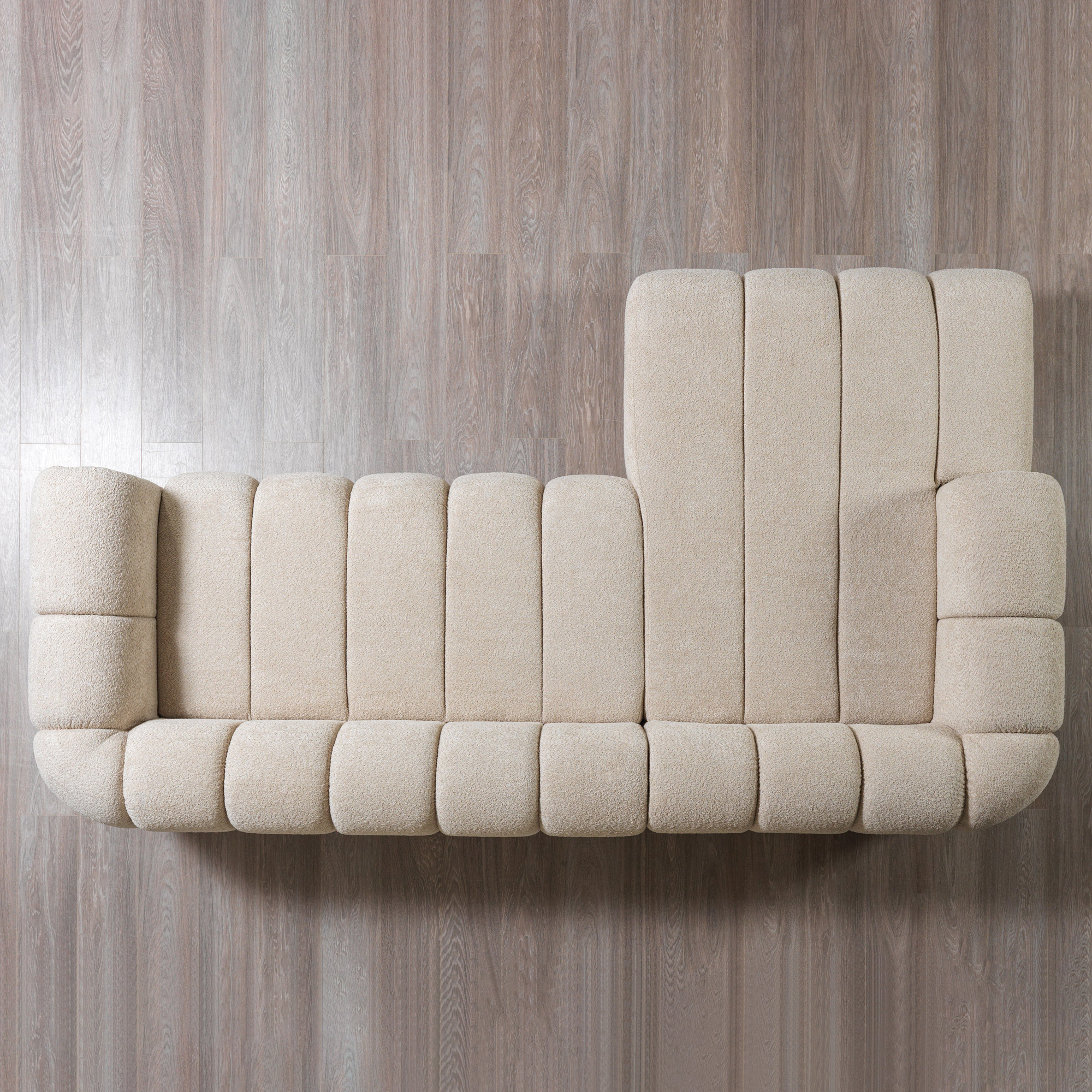 Nova - Lis Sand Boucle LAF 115" Sectional