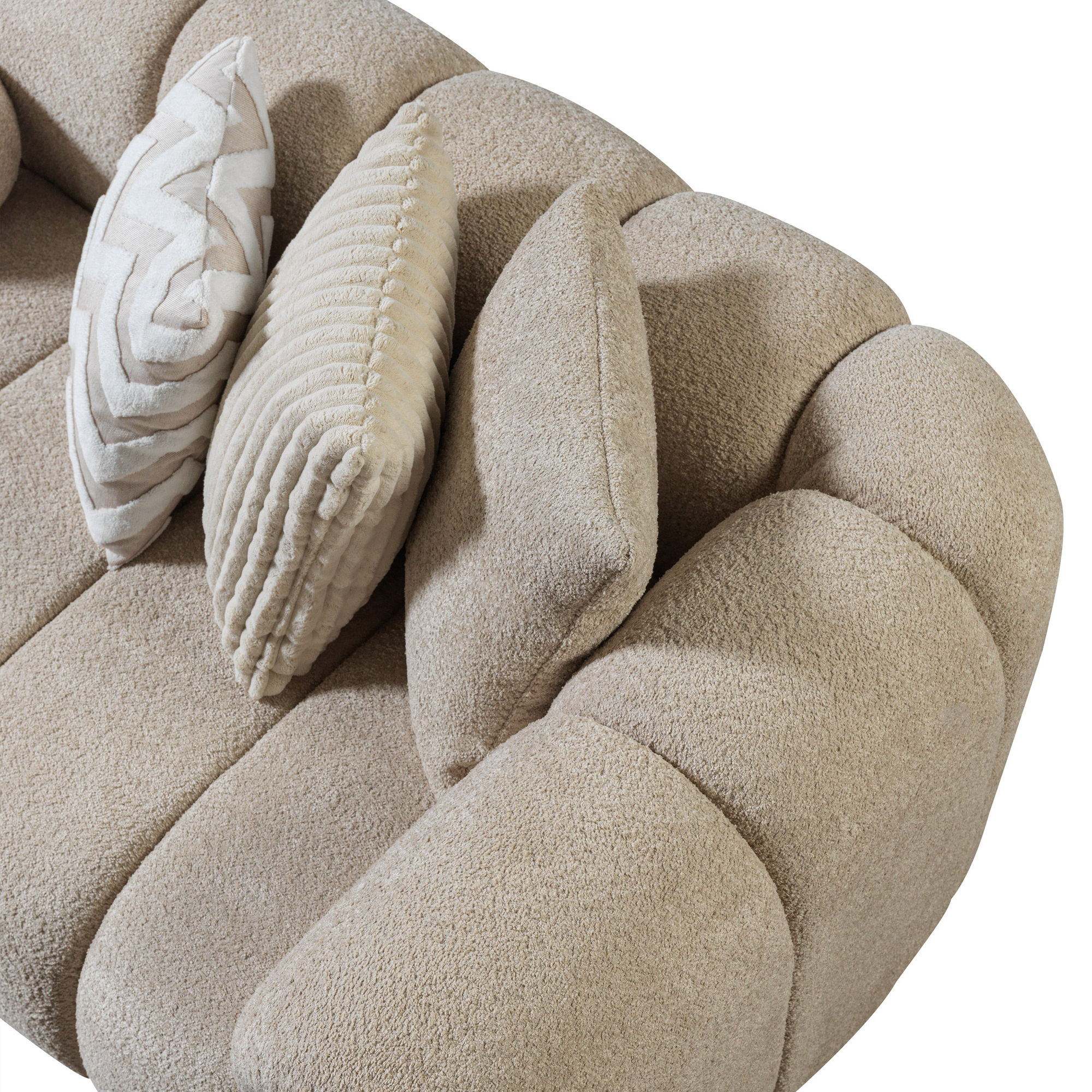 Nova - Lis Sand Boucle LAF 115" Sectional