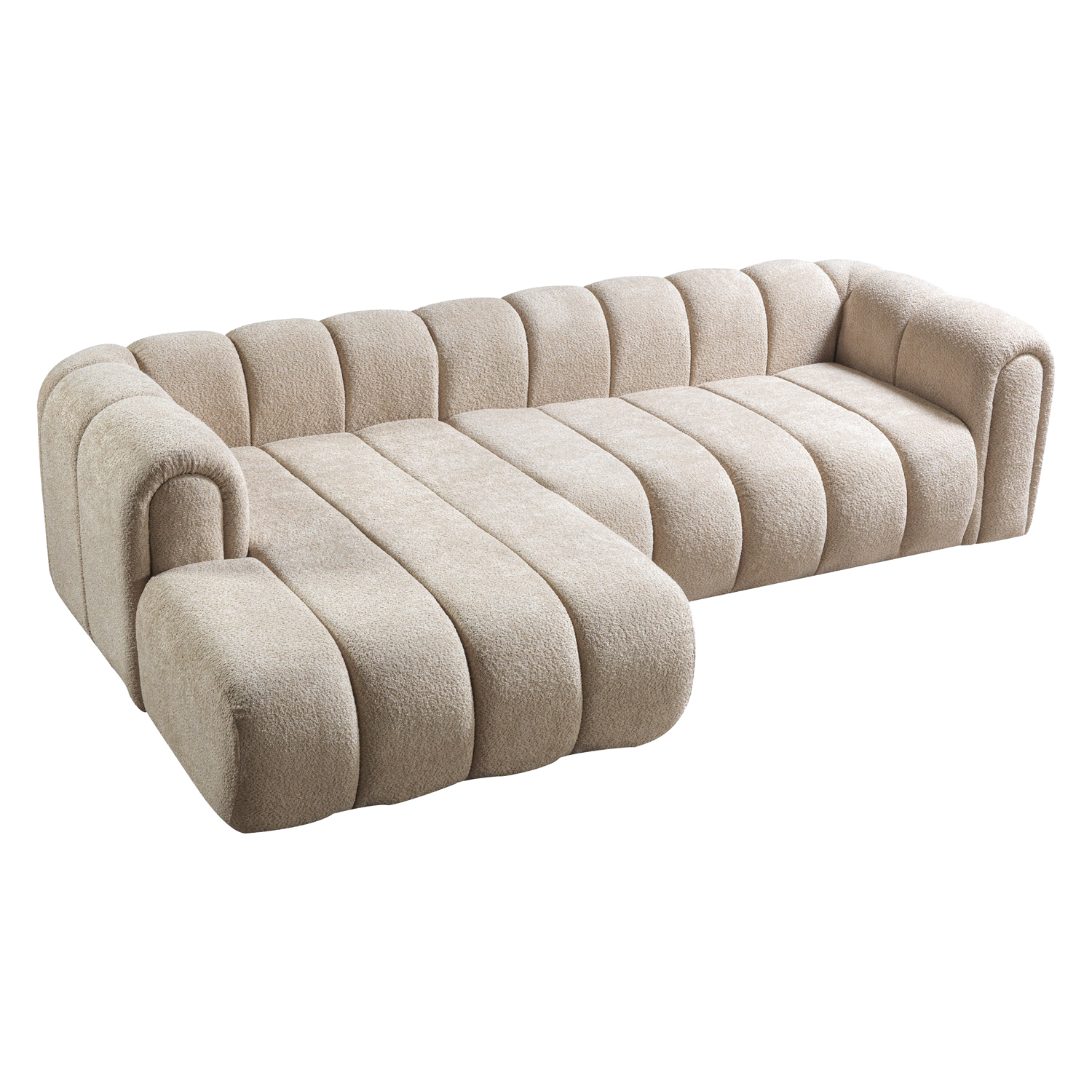 Nova - Lis Sand Boucle LAF 115" Sectional