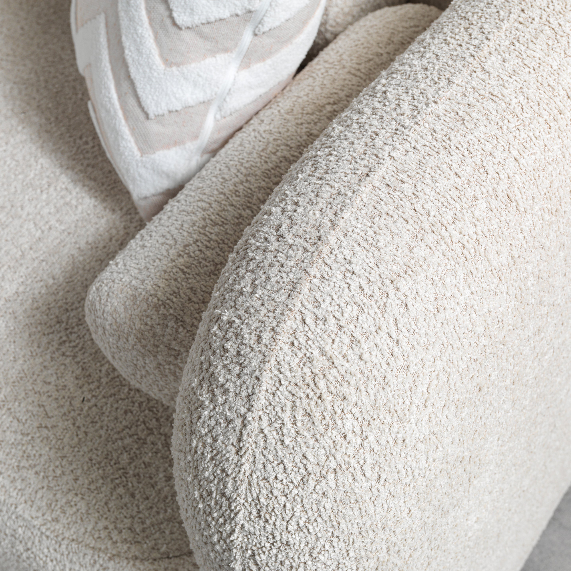 Nova Liva Sand Boucle LAF 110" Sectional