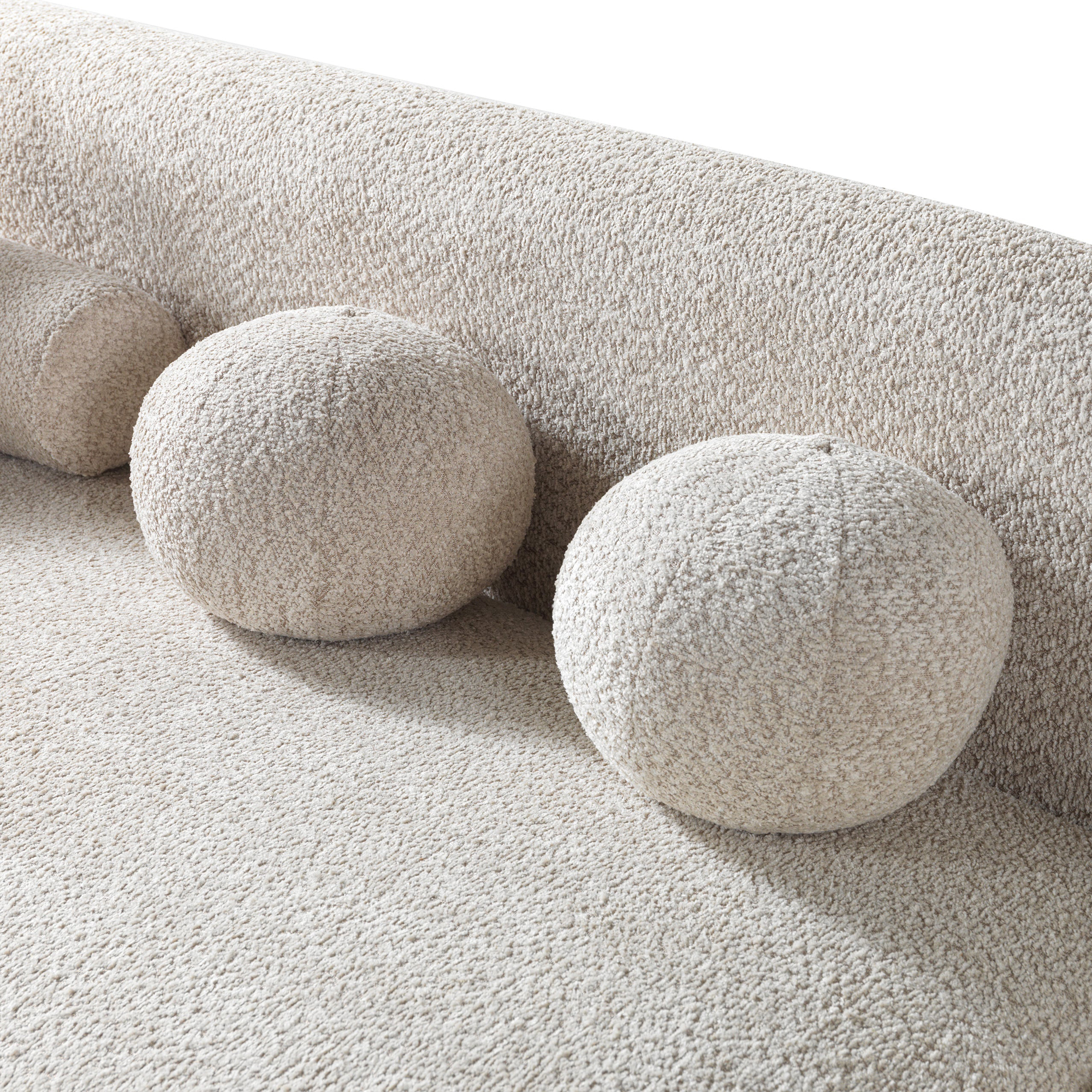 Nova Liva Sand Boucle RAF 110" Sectional