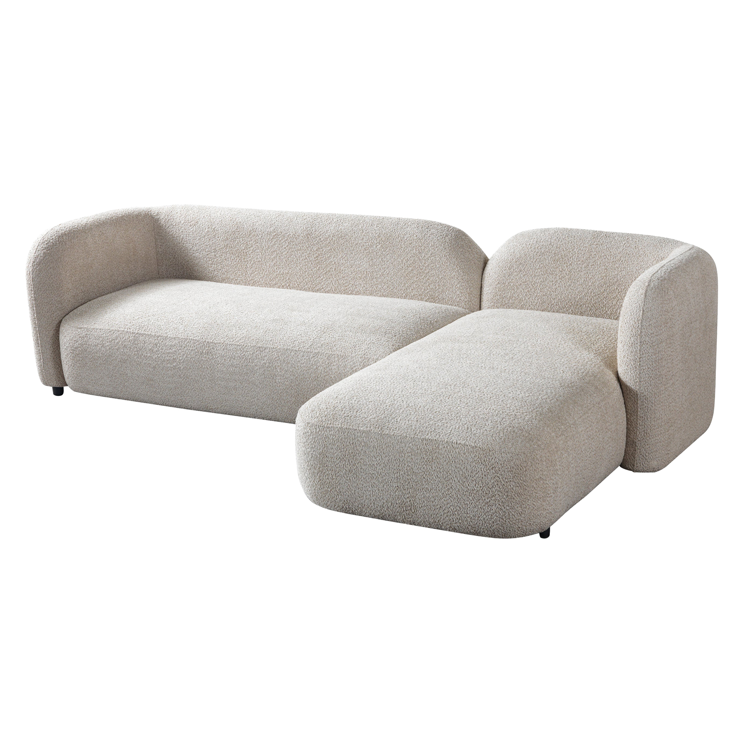 Nova Liva Sand Boucle RAF 110" Sectional