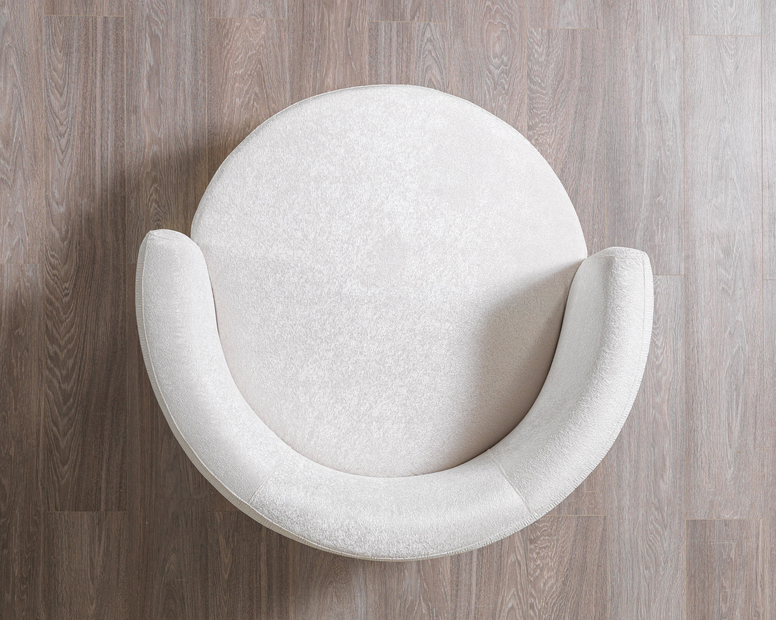 Nova Michelle Velvet Chair - Ivory