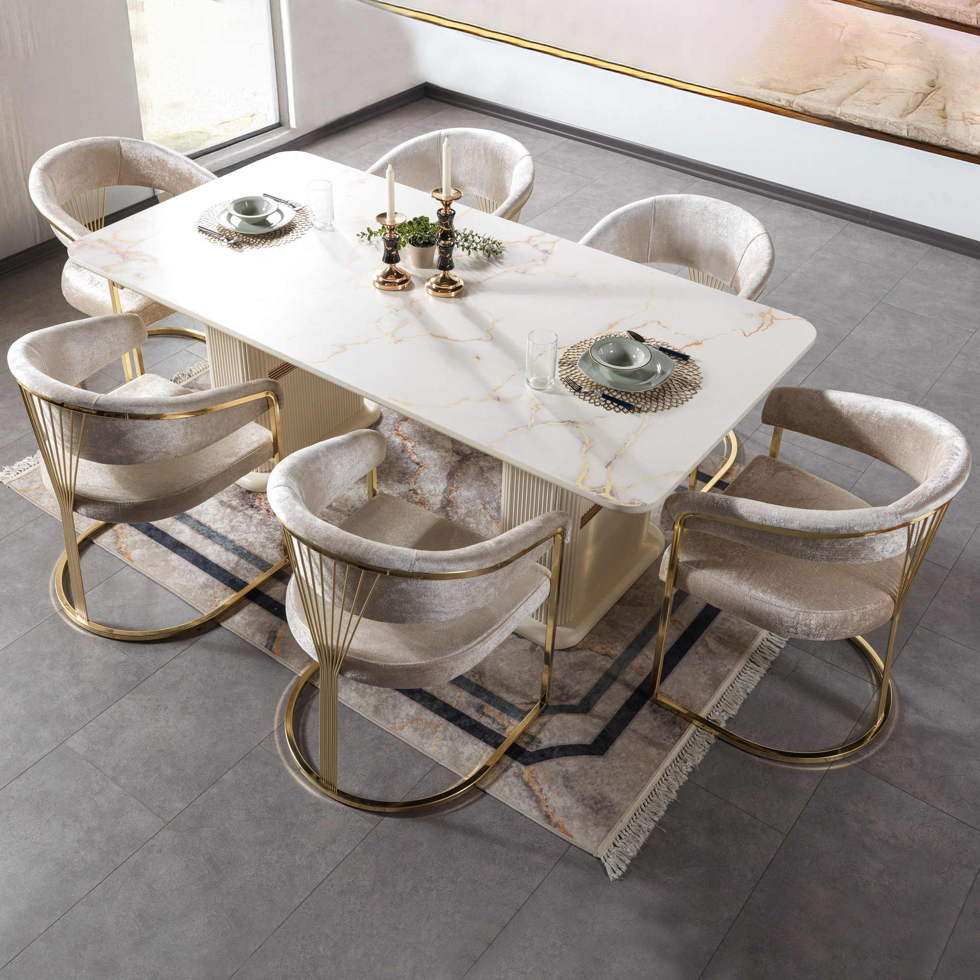 Nova - Santana Ivory Dining Chair, Set of 2