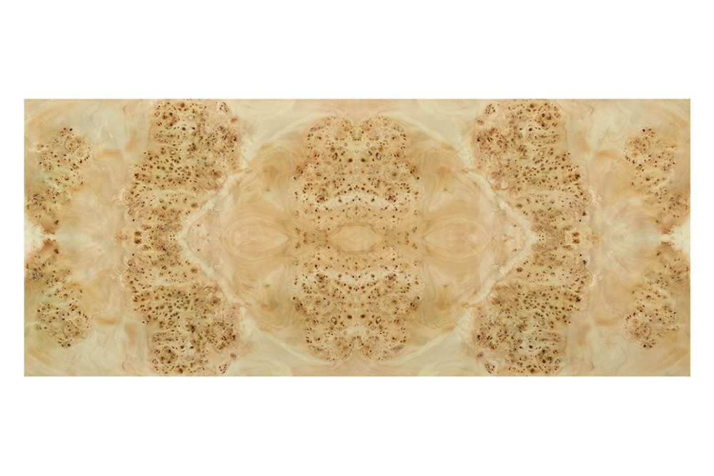 Oliver Bruce Cabinet - Clear/Mappa Burl Veneer