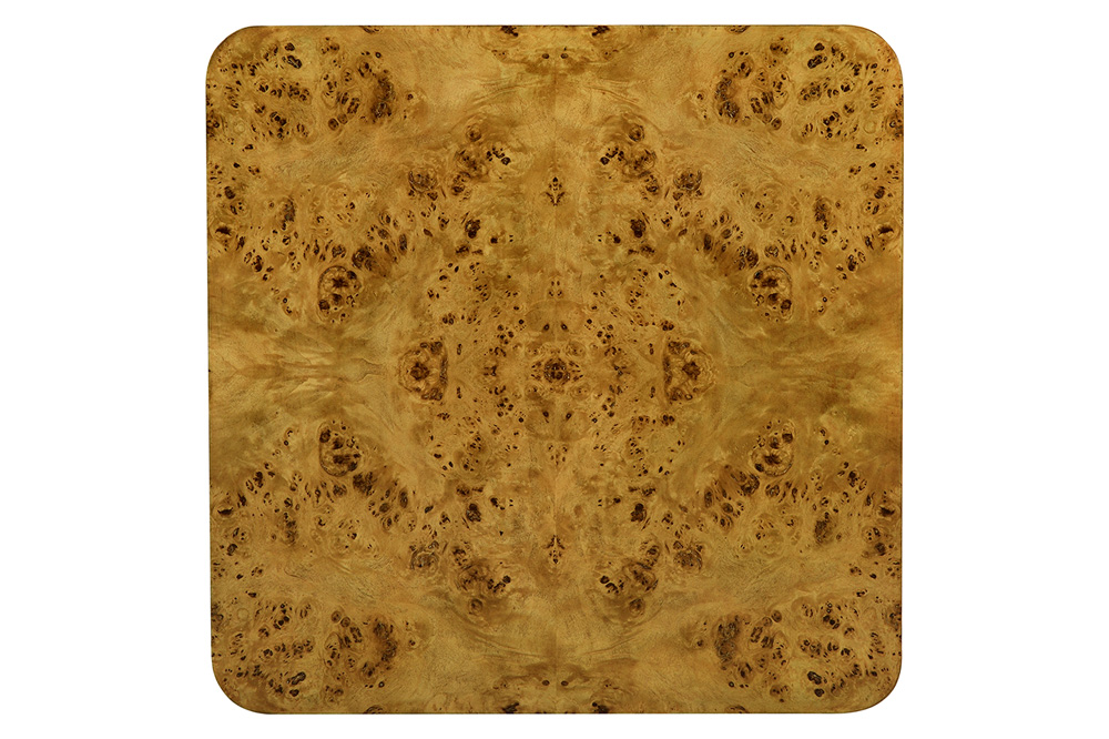 Oliver - Cordova Side Table in Rustic/Mappa Burl Veneer