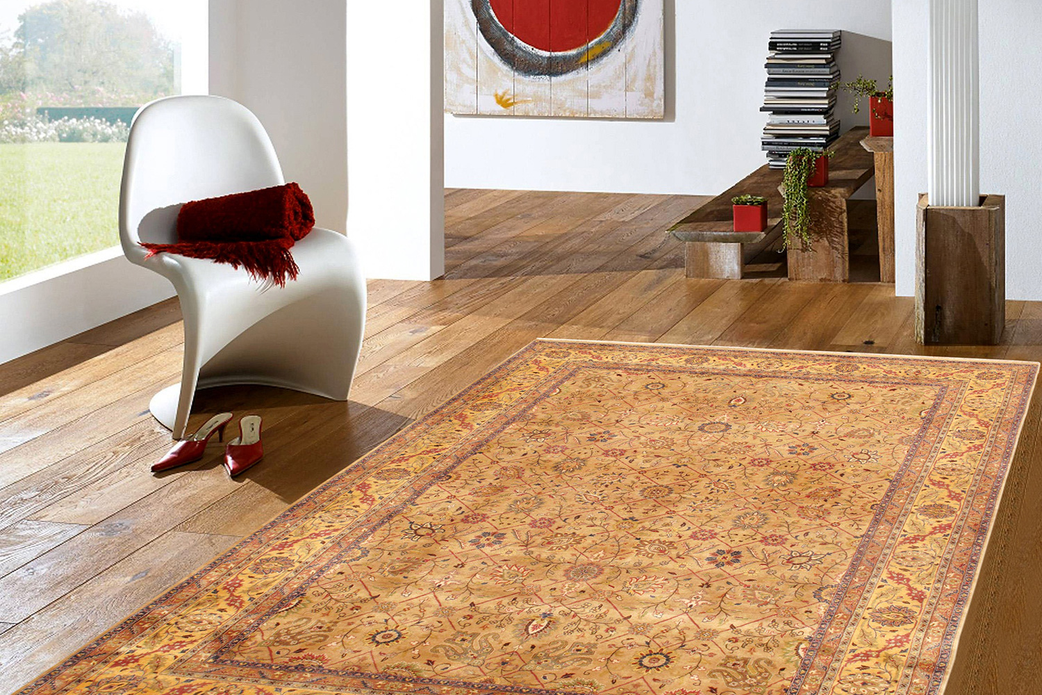 Pasargad - Tabriz Collection Hand-Knotted Lamb's Wool Area Rug 97'' x 135'' (024419)