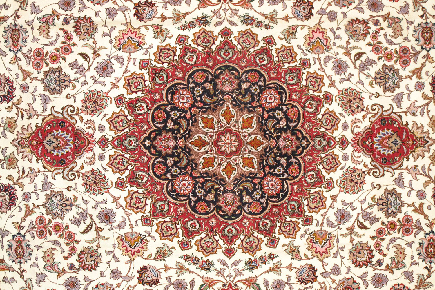 Pasargad - Tabriz Collection Hand-Knotted Multi Lamb's Wool Area Rug 99'' x 138'' (027211)