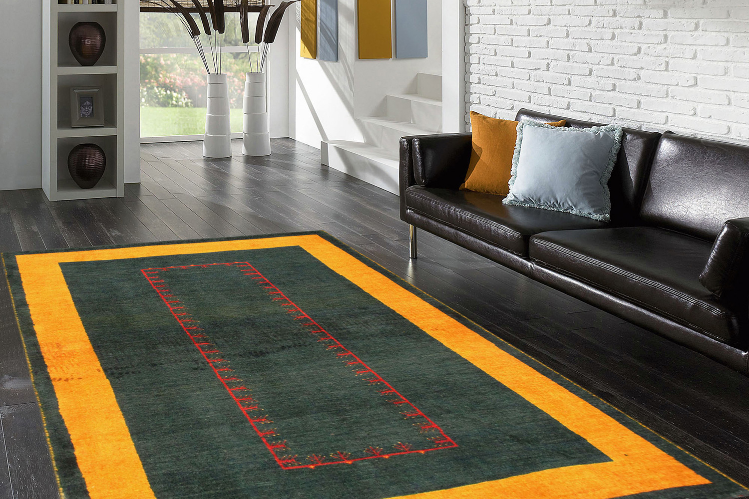 Pasargad - Gabbeh Collection Hand-Knotted Lamb's Wool Area Rug 40'' x 61'' (028510)