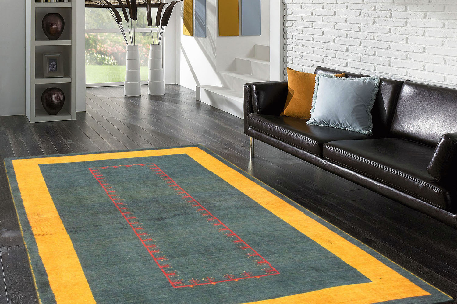 Pasargad - Gabbeh Collection Hand-Knotted Lamb's Wool Area Rug 40'' x 61'' (028510)