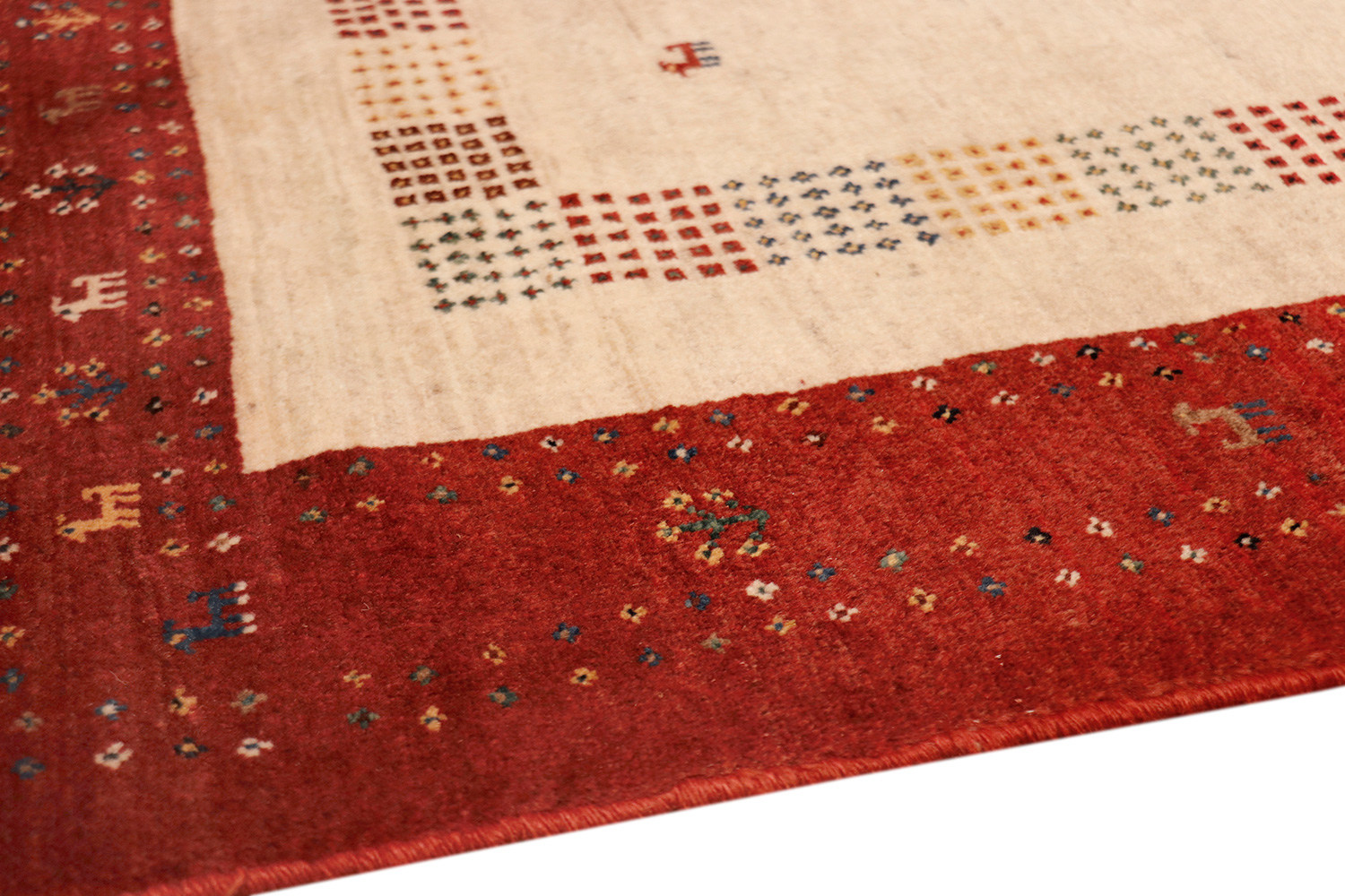 Pasargad - Gabbeh Collection Hand-Knotted Lamb's Wool Area Rug 40'' x 63'' (030227)
