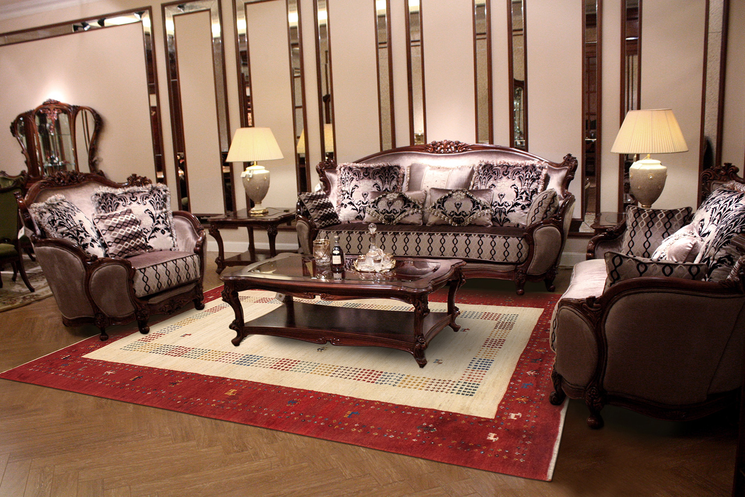 Pasargad - Gabbeh Collection Hand-Knotted Lamb's Wool Area Rug 40'' x 63'' (030227)