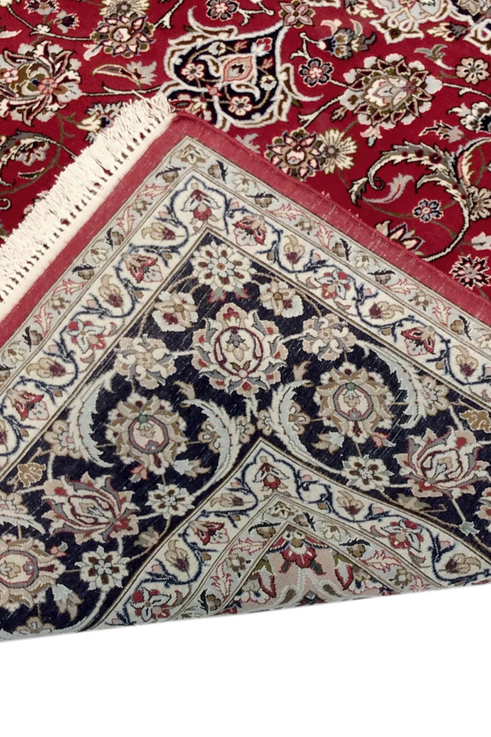 Pasargad - Isfahan Collection Hand-Knotted Silk and Wool Area Rug 60'' x 92'' (032033)