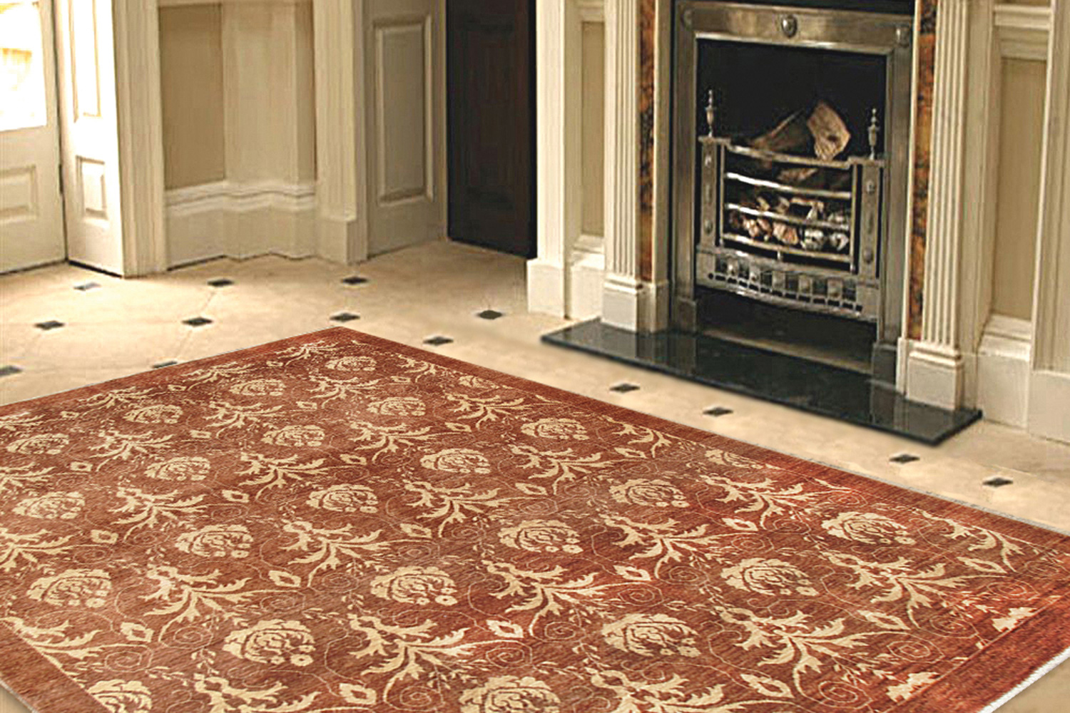 Pasargad - Modern Collection Hand-Knotted Lamb's Wool Runner 97'' x 115'' (034756)
